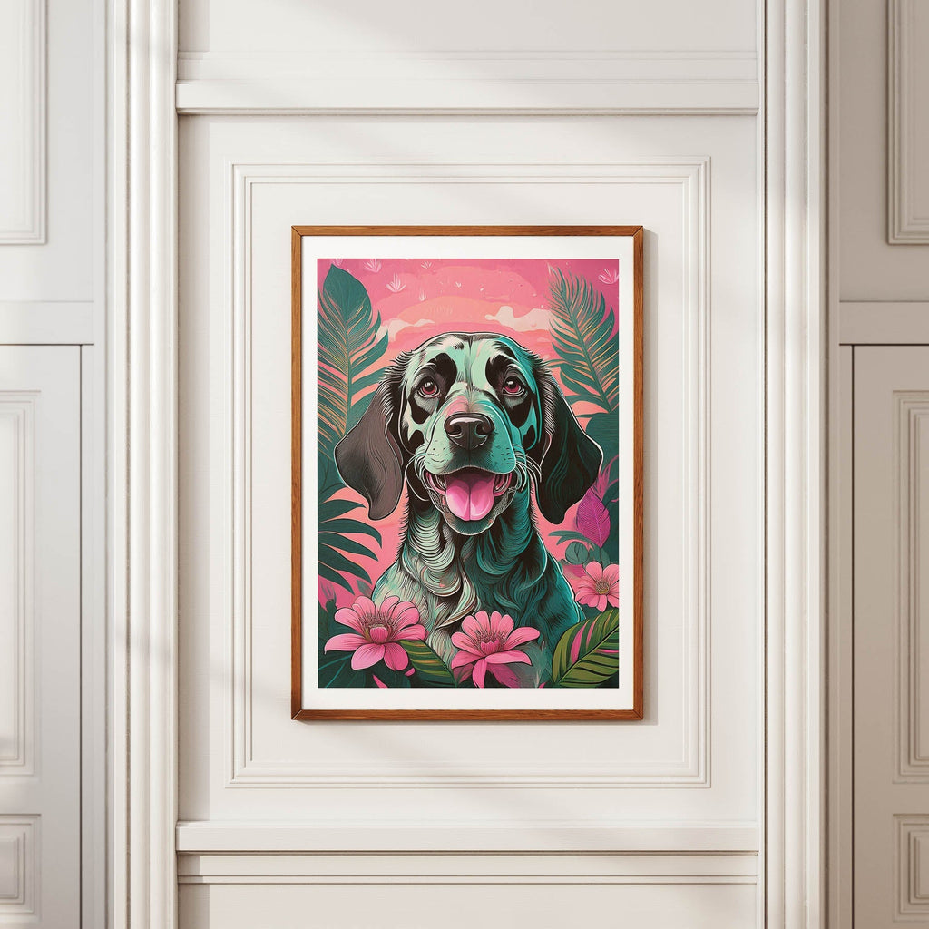 English Setter Flowery Dog image 3
