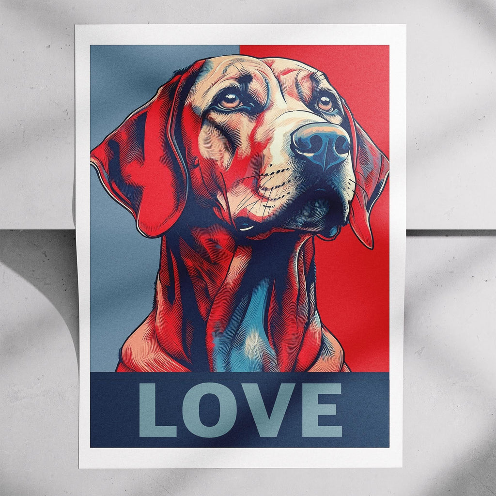 Hungarian Vizsla LOVE Series Inspired by the Obama Poster image 7