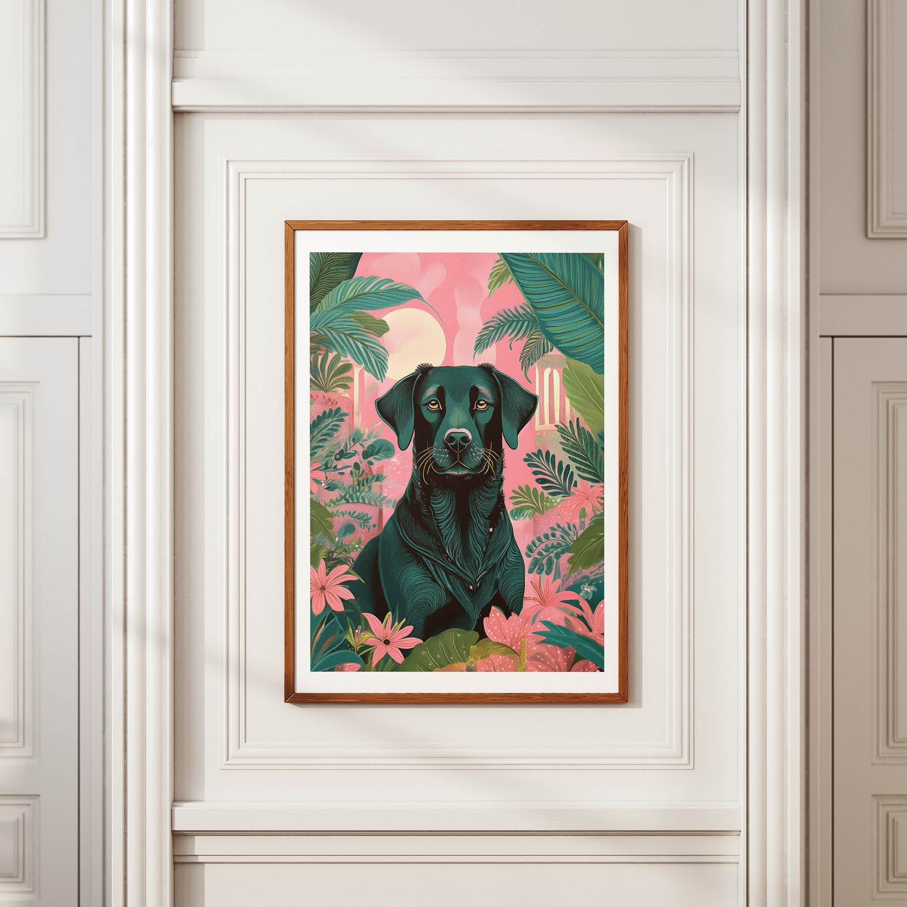 Labrador Retriever Flowery Dog image 3