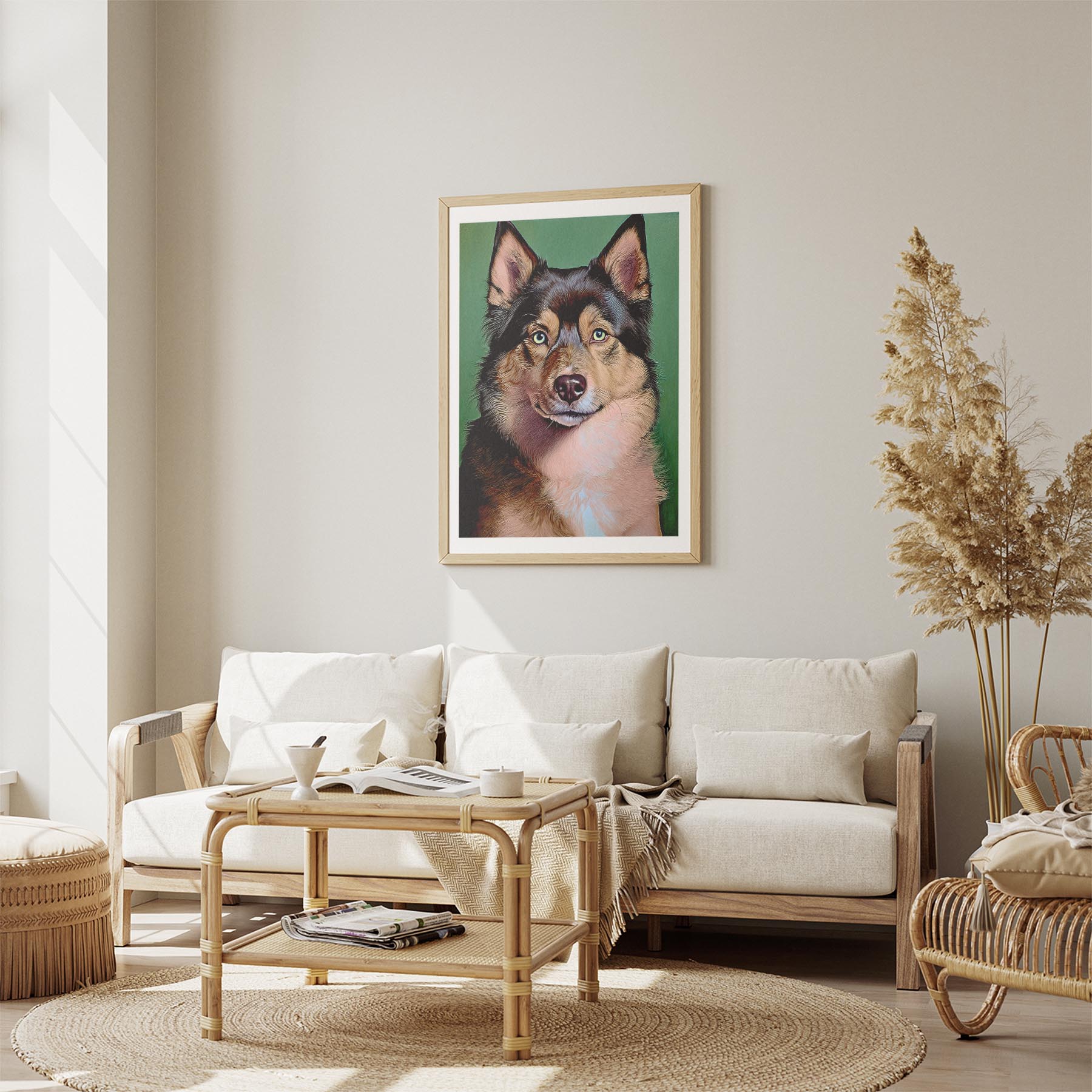Finnish Lapphund Green Painted Series image 2