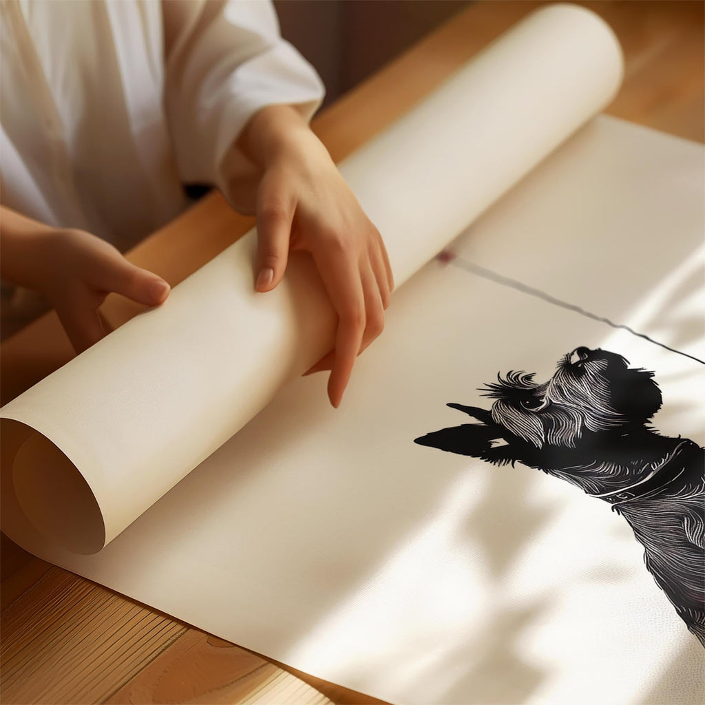 Scottish Terrier DOGSY Series inspired by the Art of Banksy with text Dogsy image 1