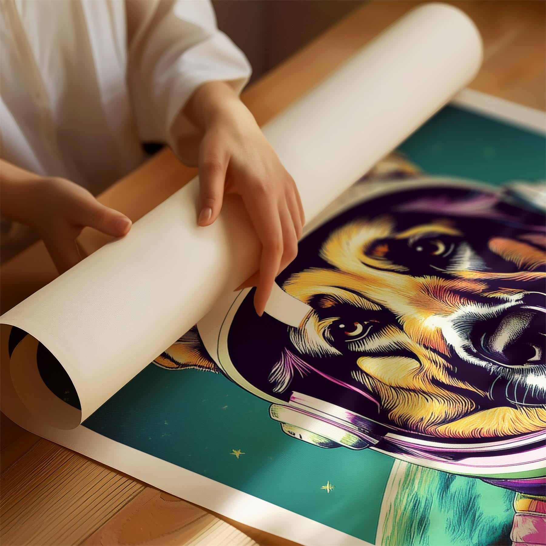 German Shepherd Space Dogs Series image 1