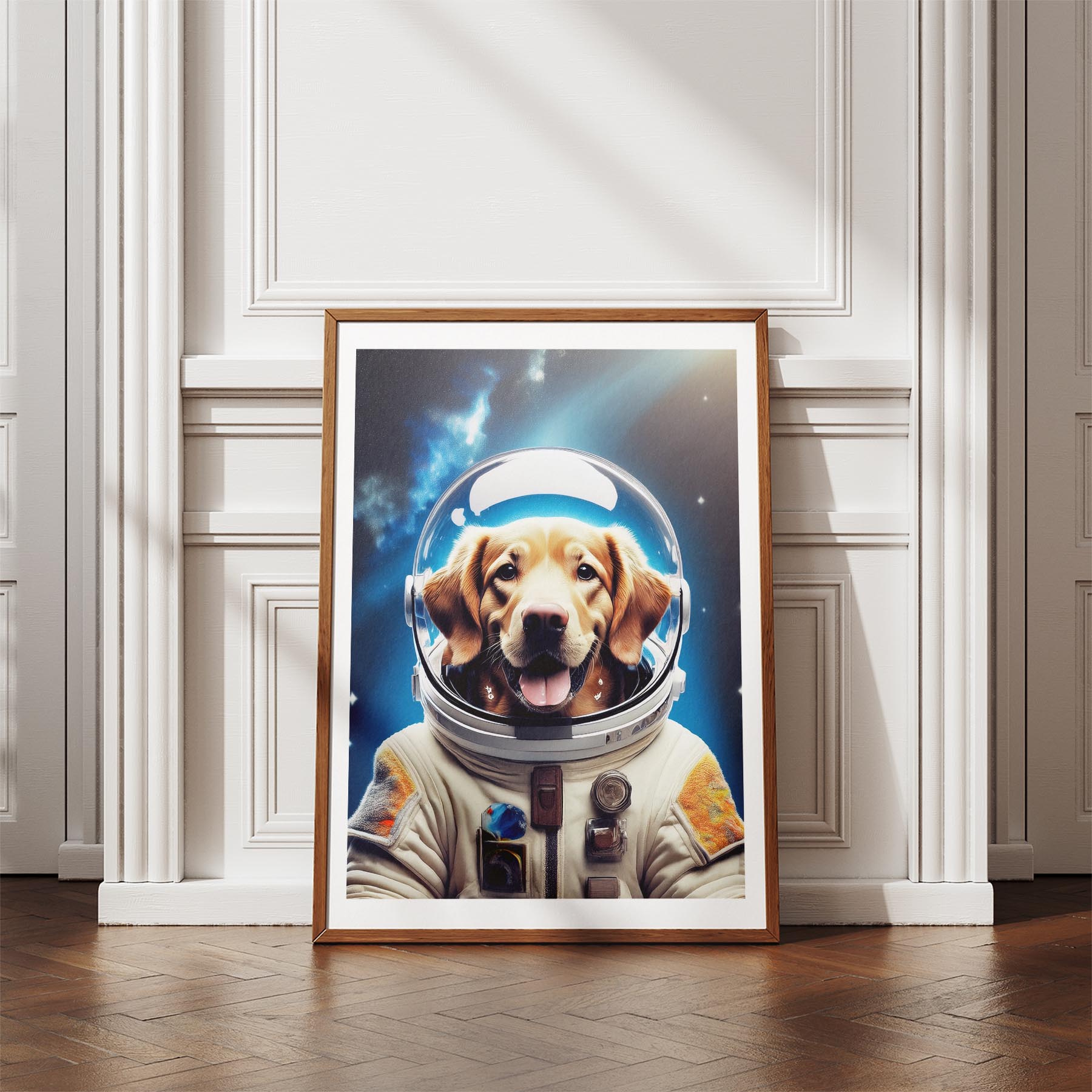 Curly Coated Retriever Astronaut Dog Series image 4