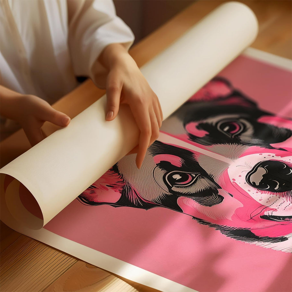 Kelpie Pink and Black Dog Series 1 image 1