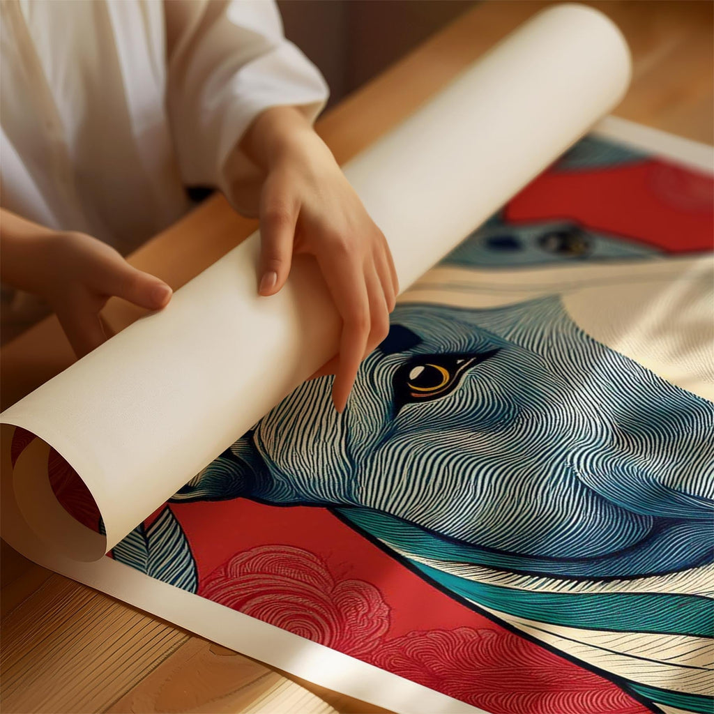 Bull Terrier Hokusai Japanese Inspired Dog Series 5 image 1