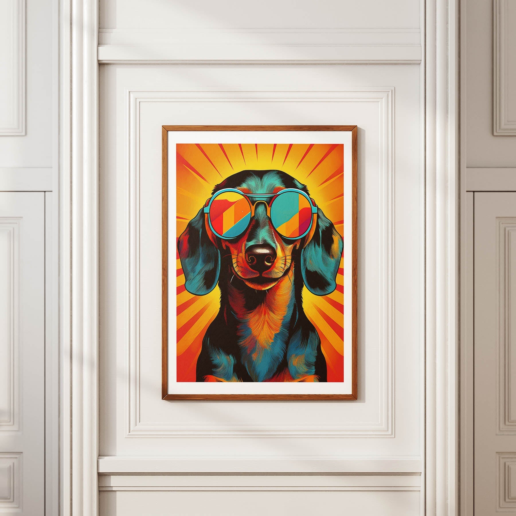 Dachshund In Colourful Sunnies 1 image 2