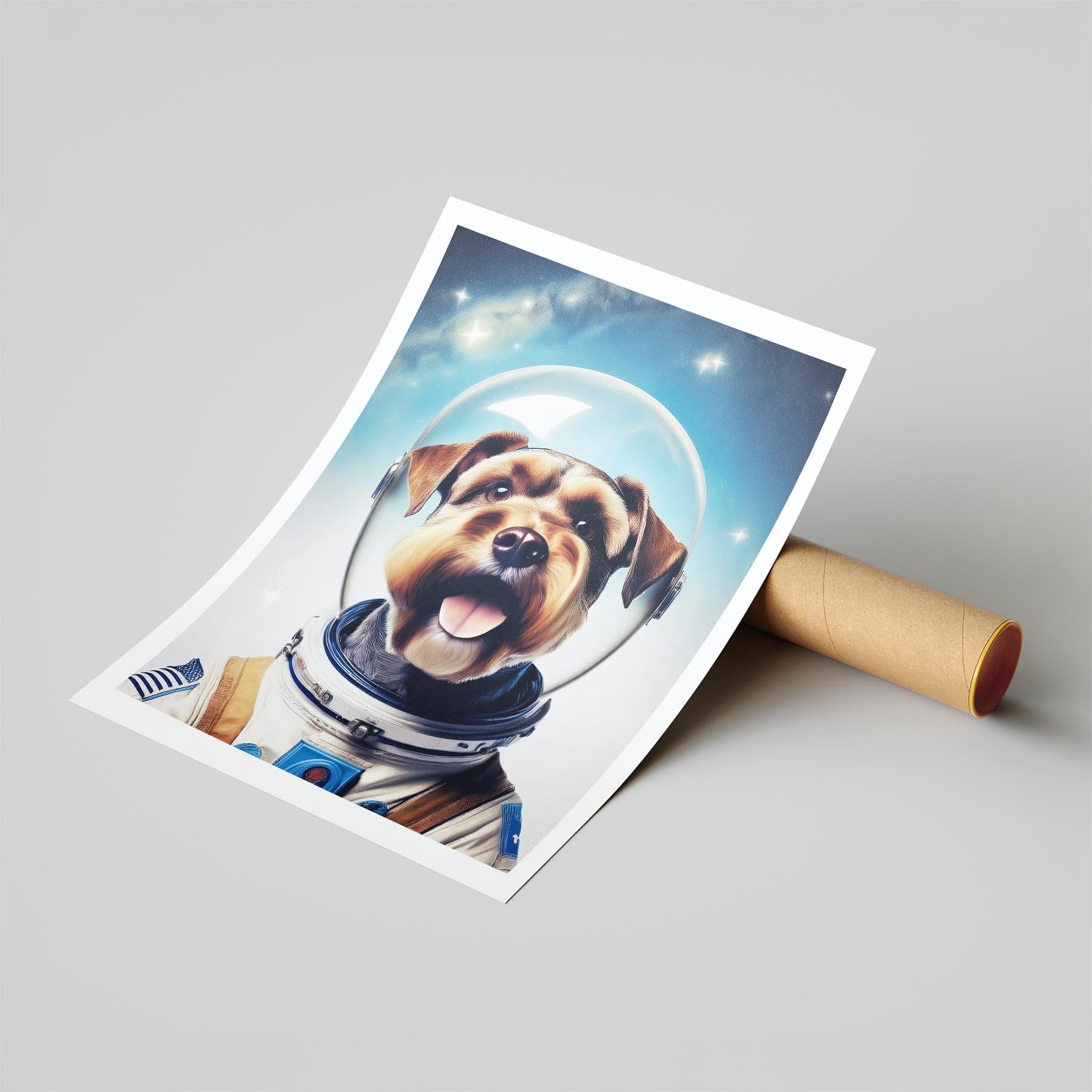 Schnauzer Astronaut Dog Series image 6