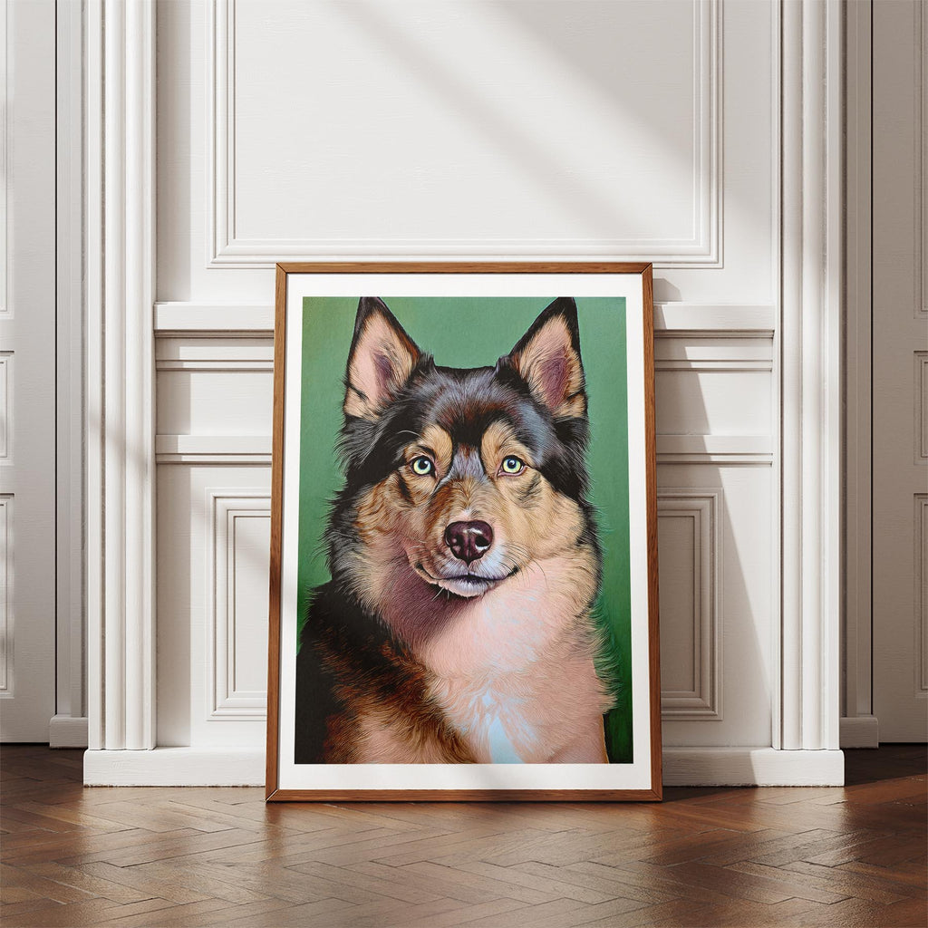Finnish Lapphund Green Painted Series image 4