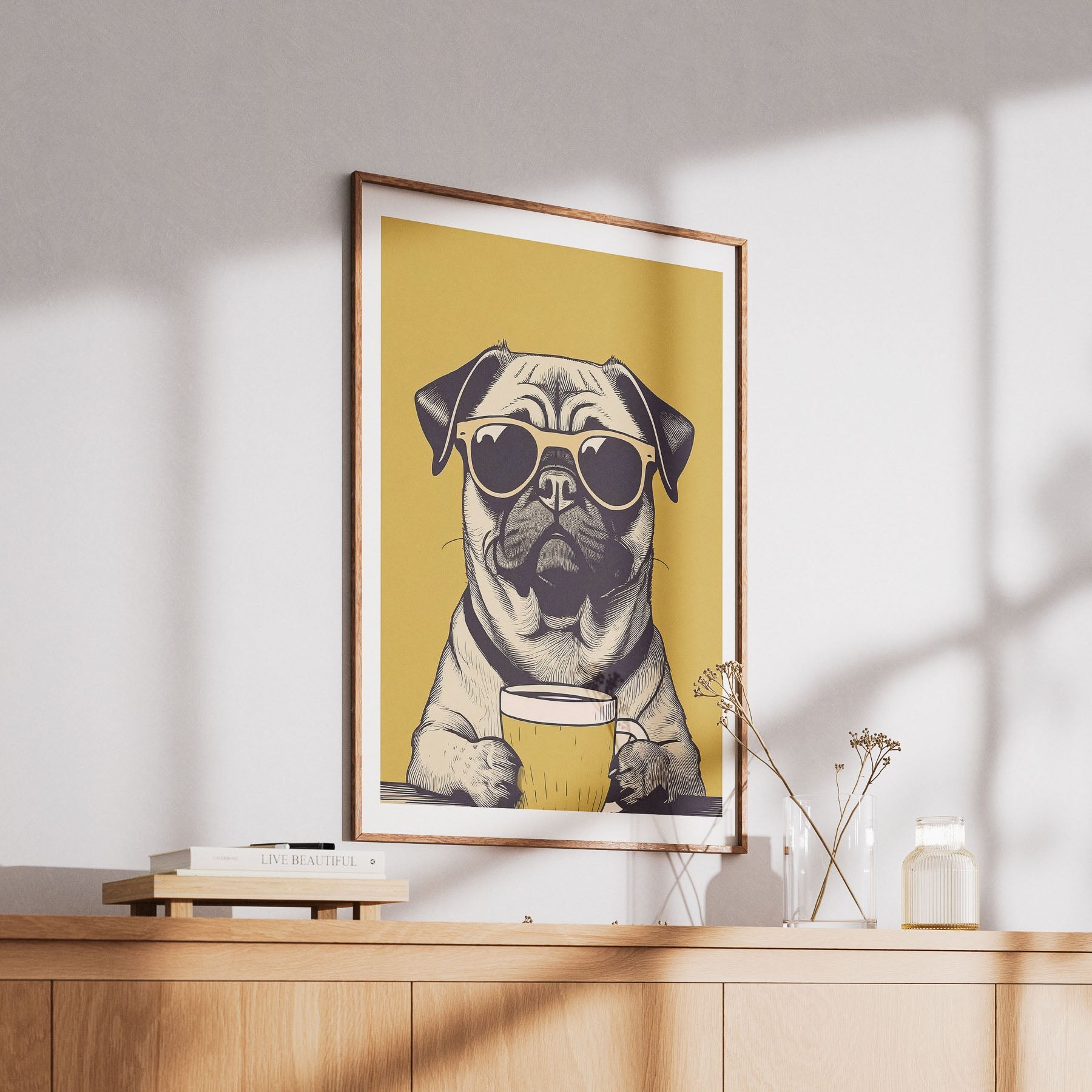 Pug Chillin Coffee Dog image 6