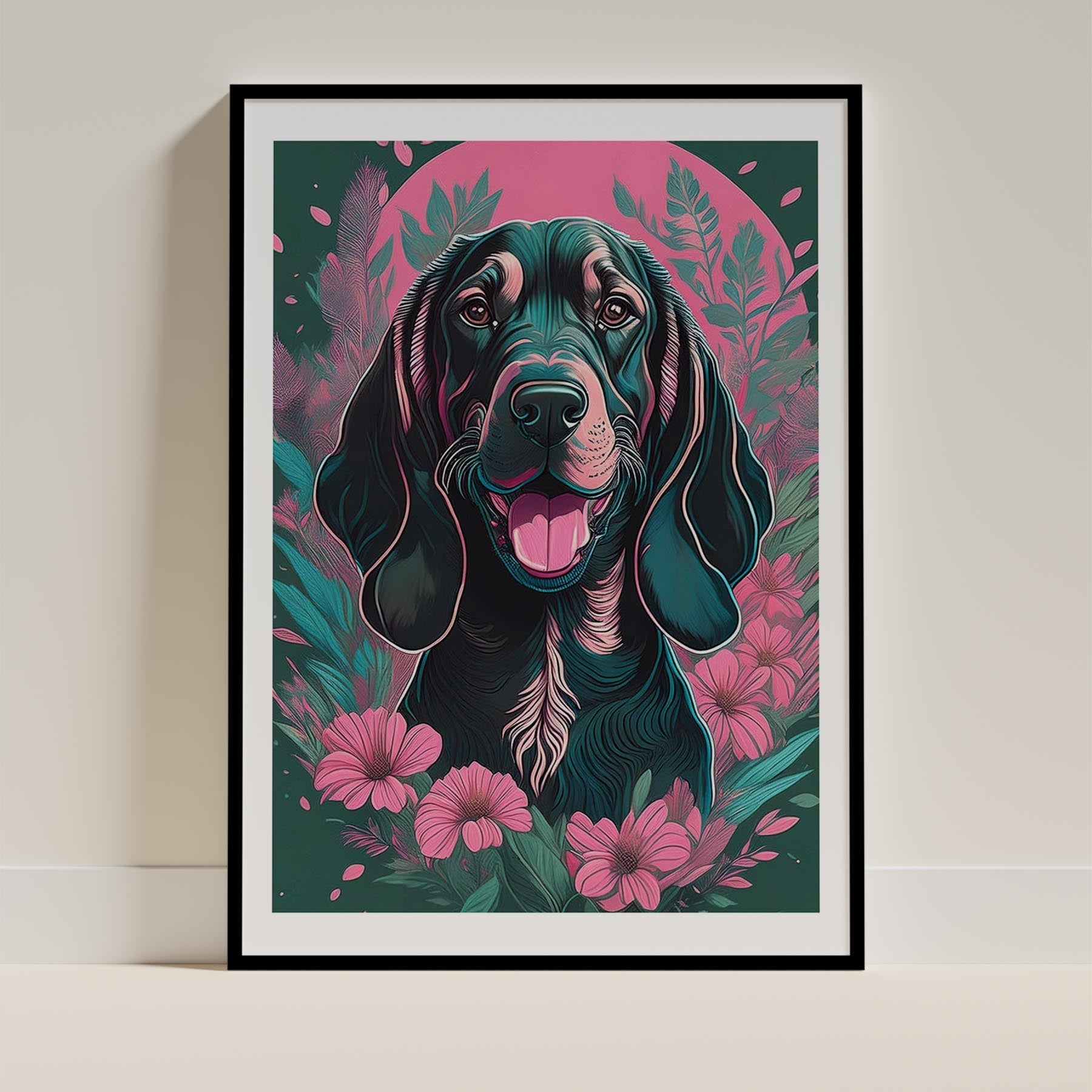 Bloodhound Flowery Dog image 11