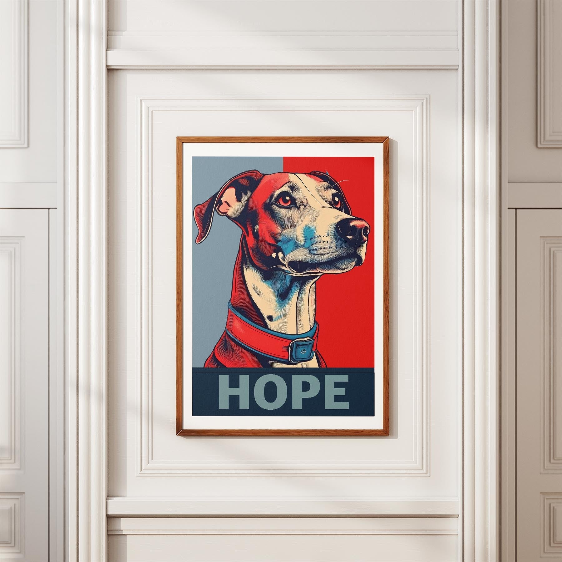Whippet HOPE Series Inspired by the Obama Poster image 3