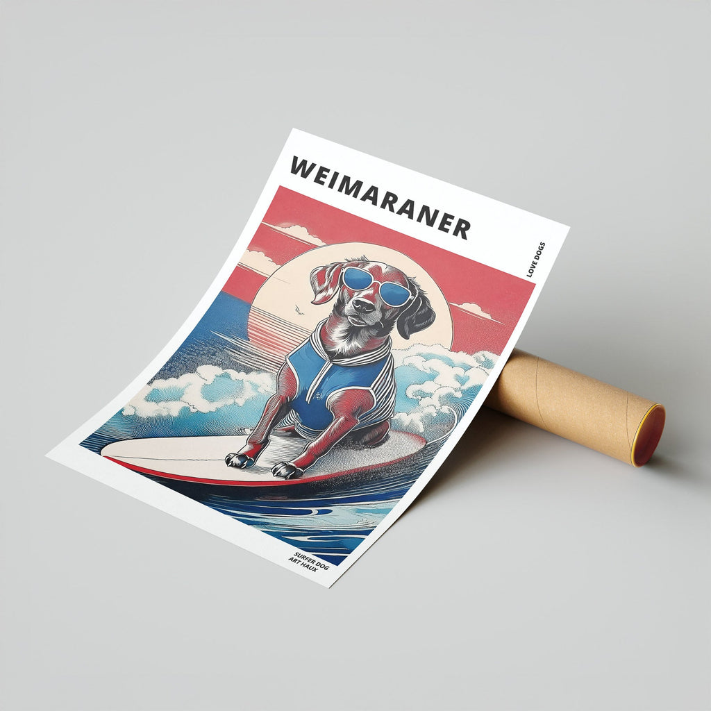 Weimaraner Hokosai Surfer Dogs 1 image 7