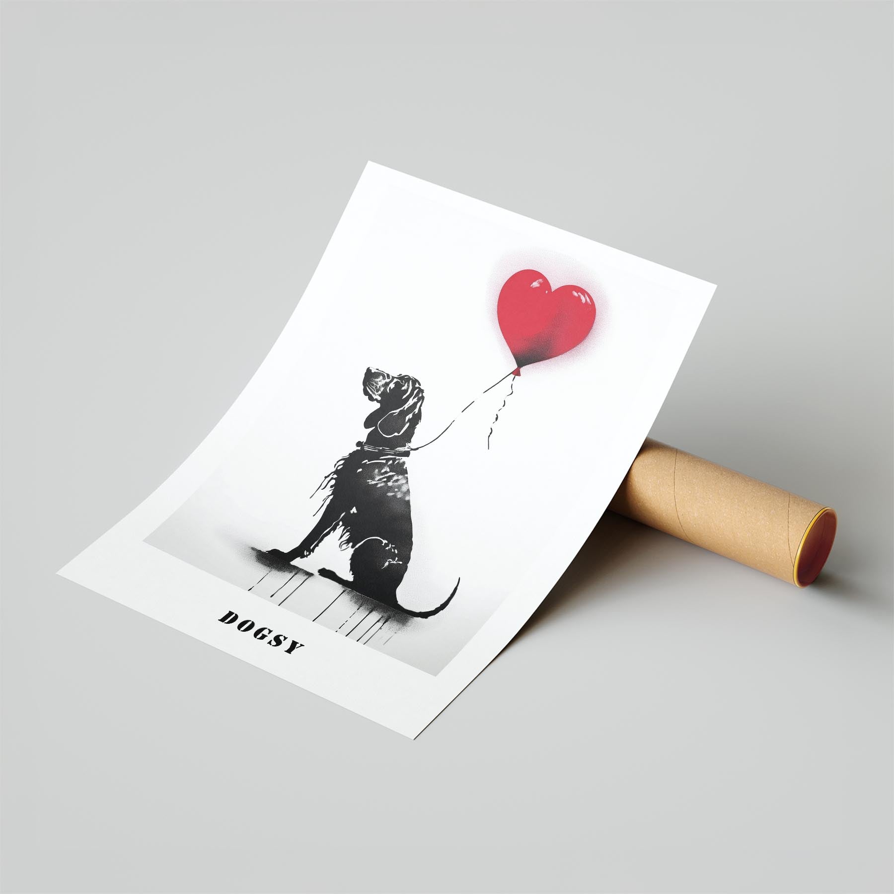 Bloodhound DOGSY Series inspired by the Art of Banksy with text Dogsy image 6