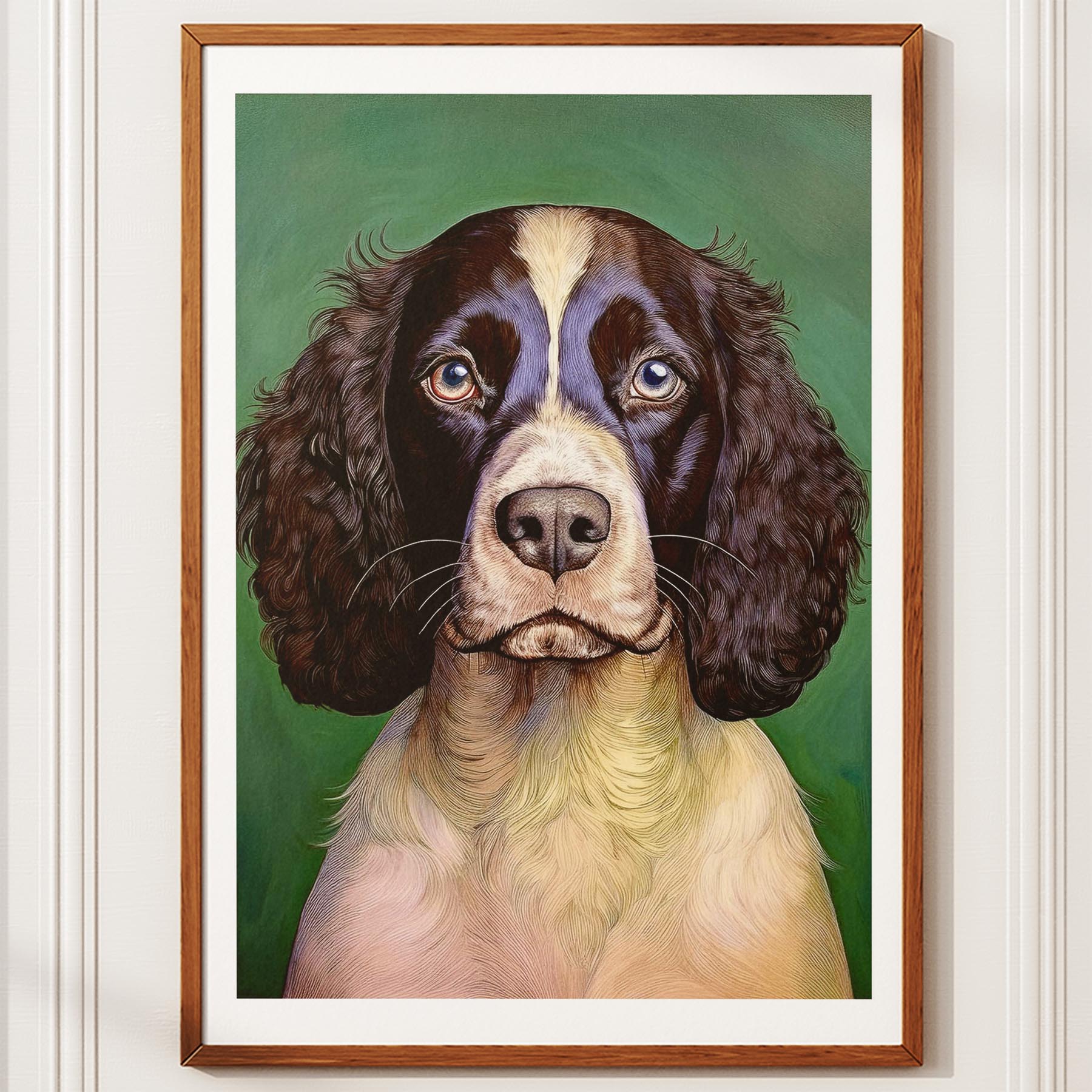 English Springer Spaniel Green Painted Series image 10
