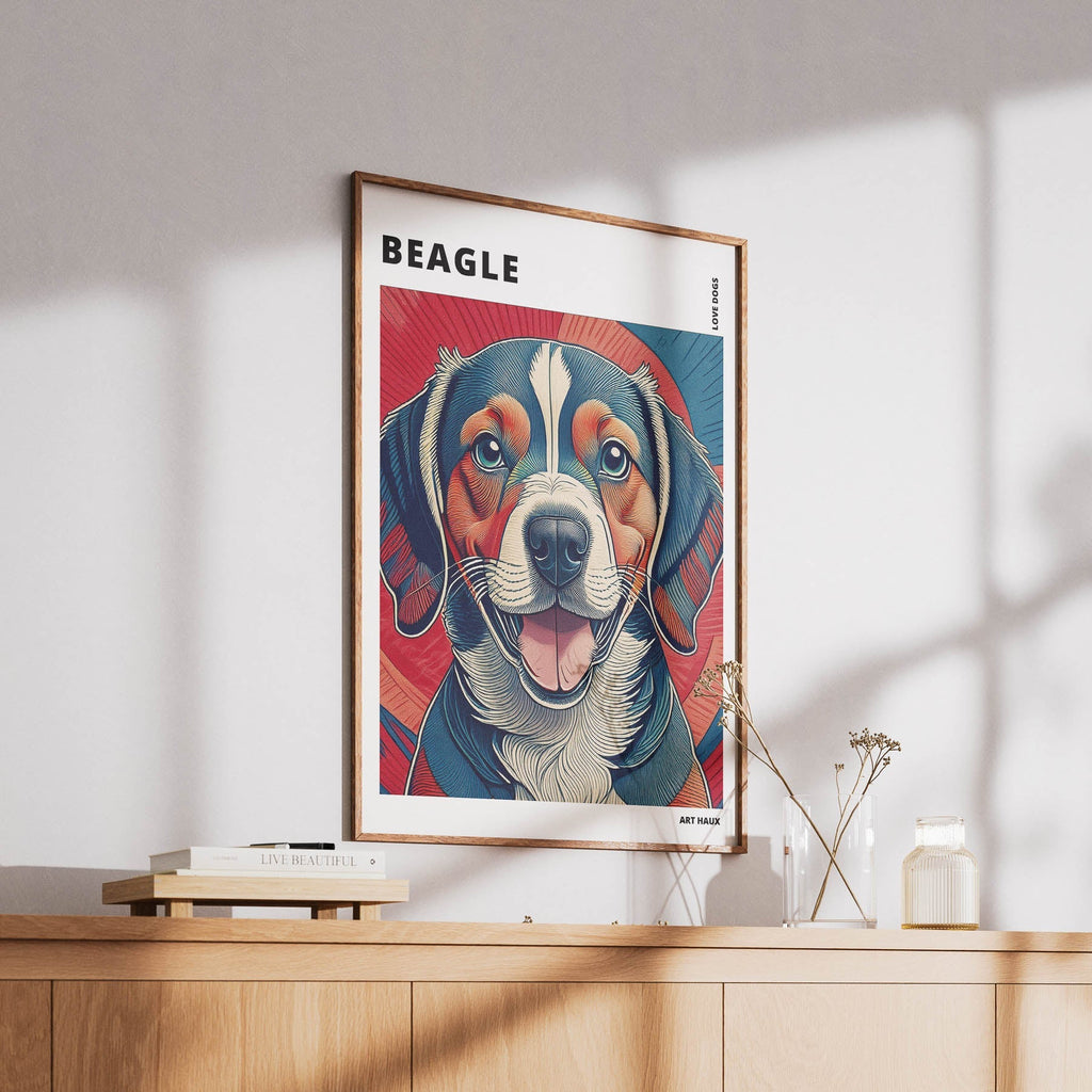 Beagle Hokusai Japanese Inspired Dog Series with Text image 5