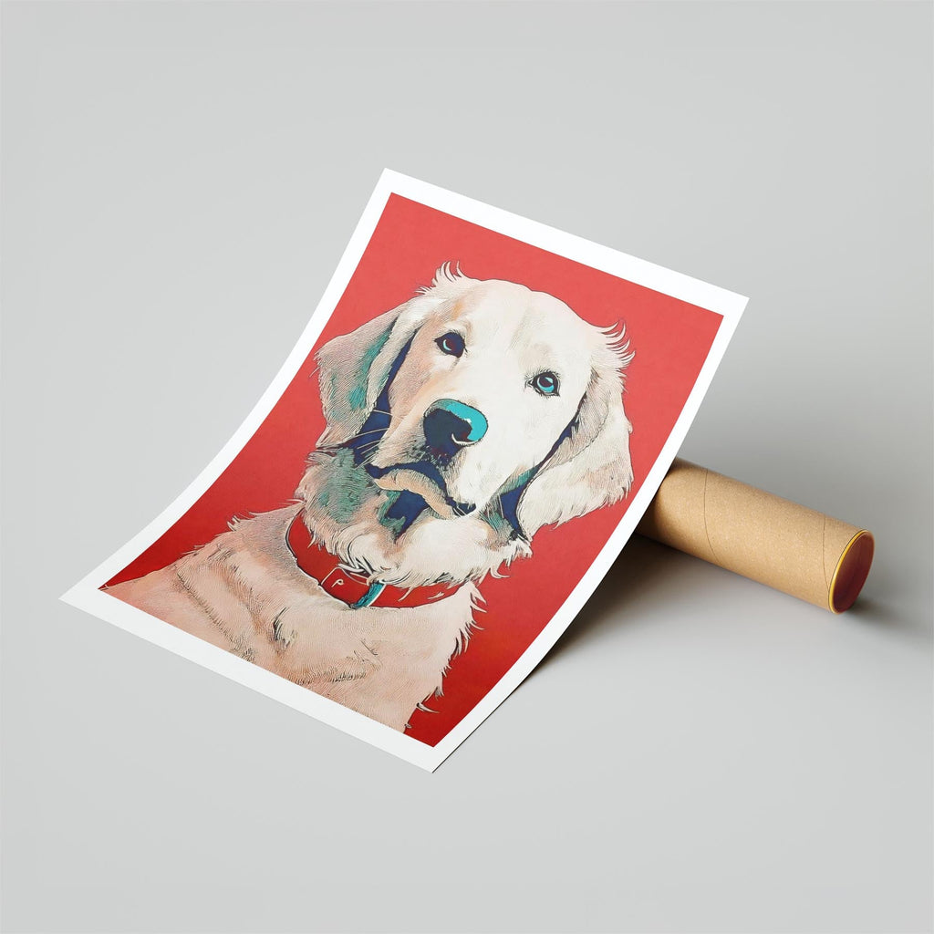 Curly Coated Retriever Red Dog Series image 6