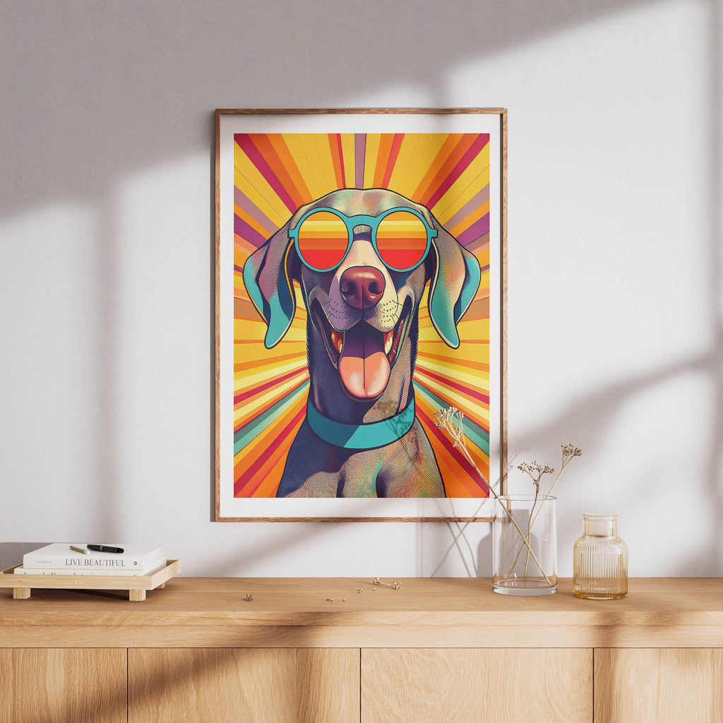 Weimaraner In Colourful Sunnies 1 image 8