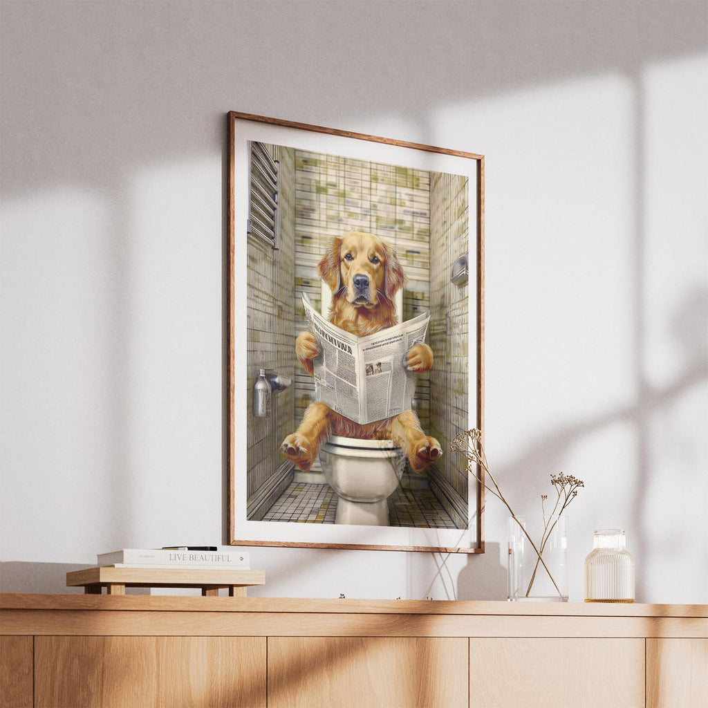 Golden Retriever Toilet Humour Dog Series 2 image 5