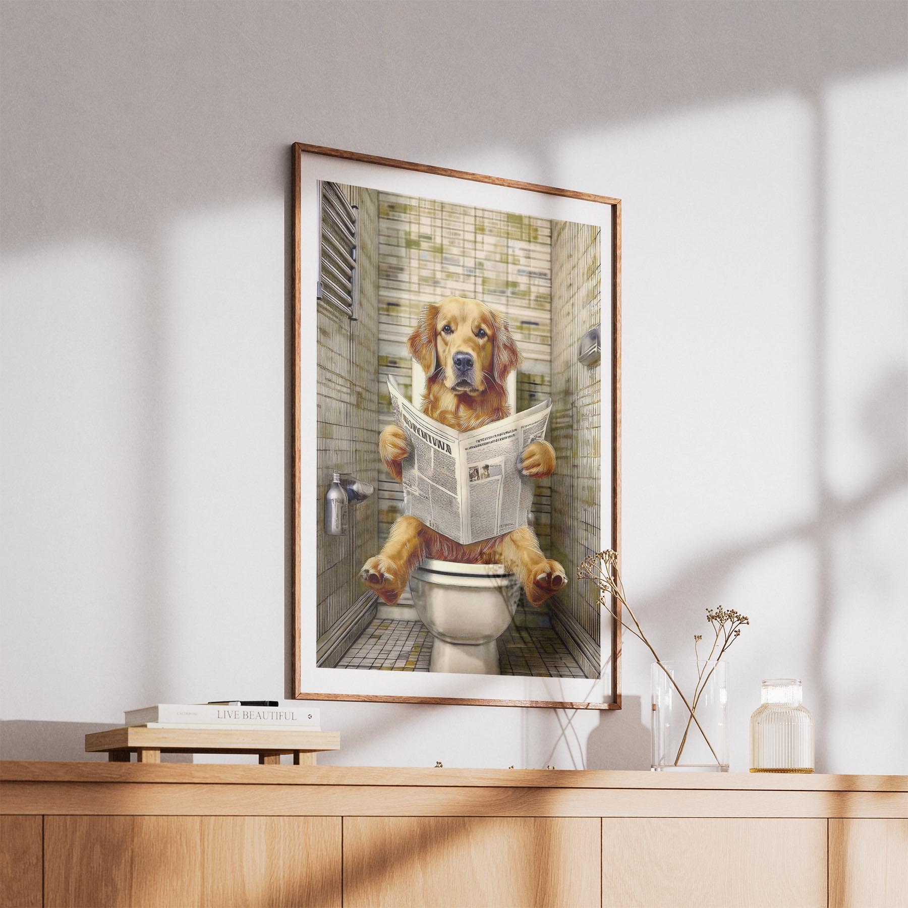 Golden Retriever Toilet Humour Dog Series 2 image 5