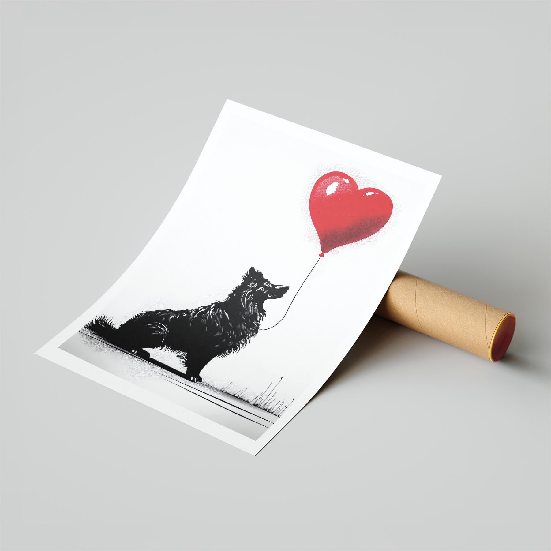 Shetland Sheepdog DOGSY Series inspired by the Art of Banksy image 6