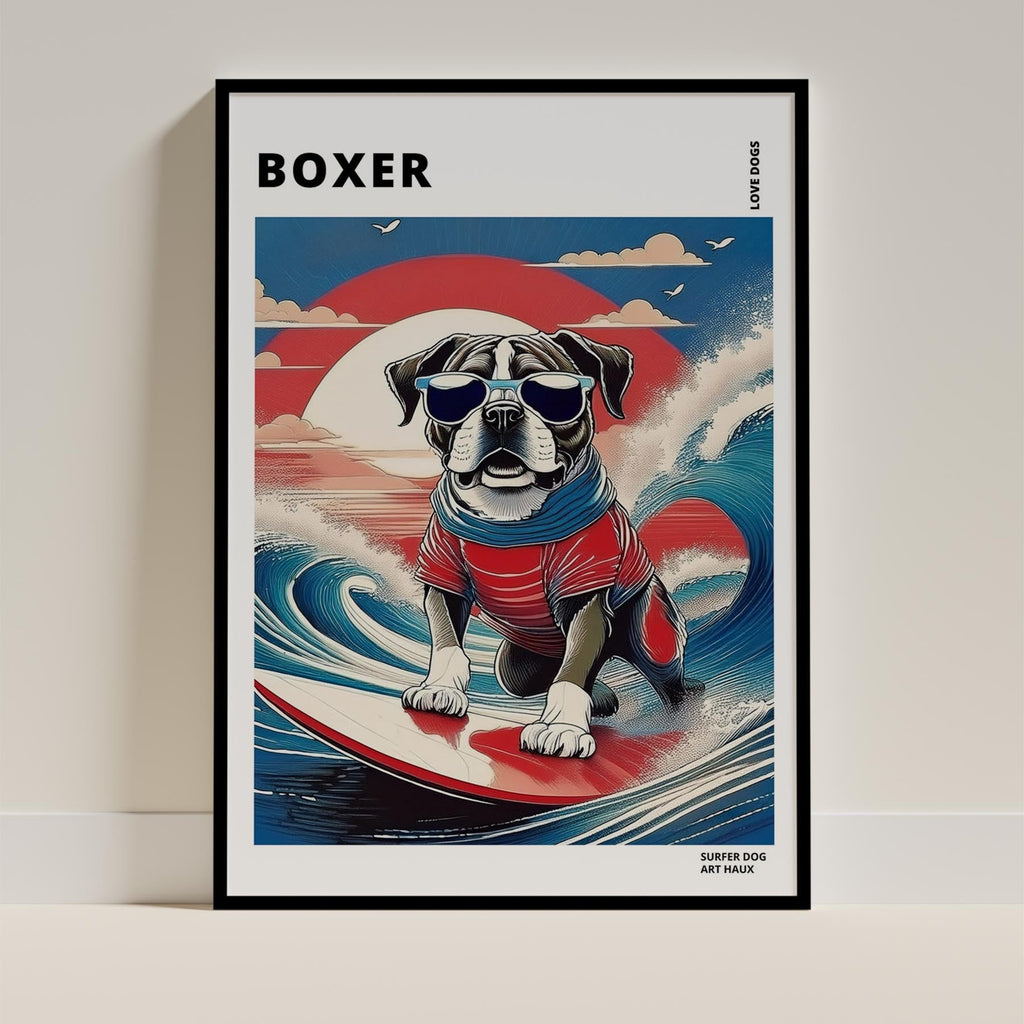 Boxer Hokosai Surfer Dogs 1 image 11