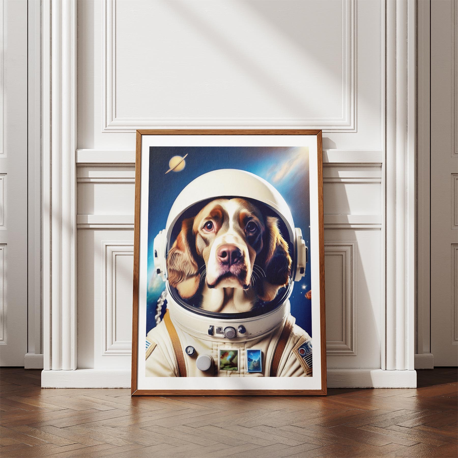 English Springer Spaniel Astronaut Dog Series image 4