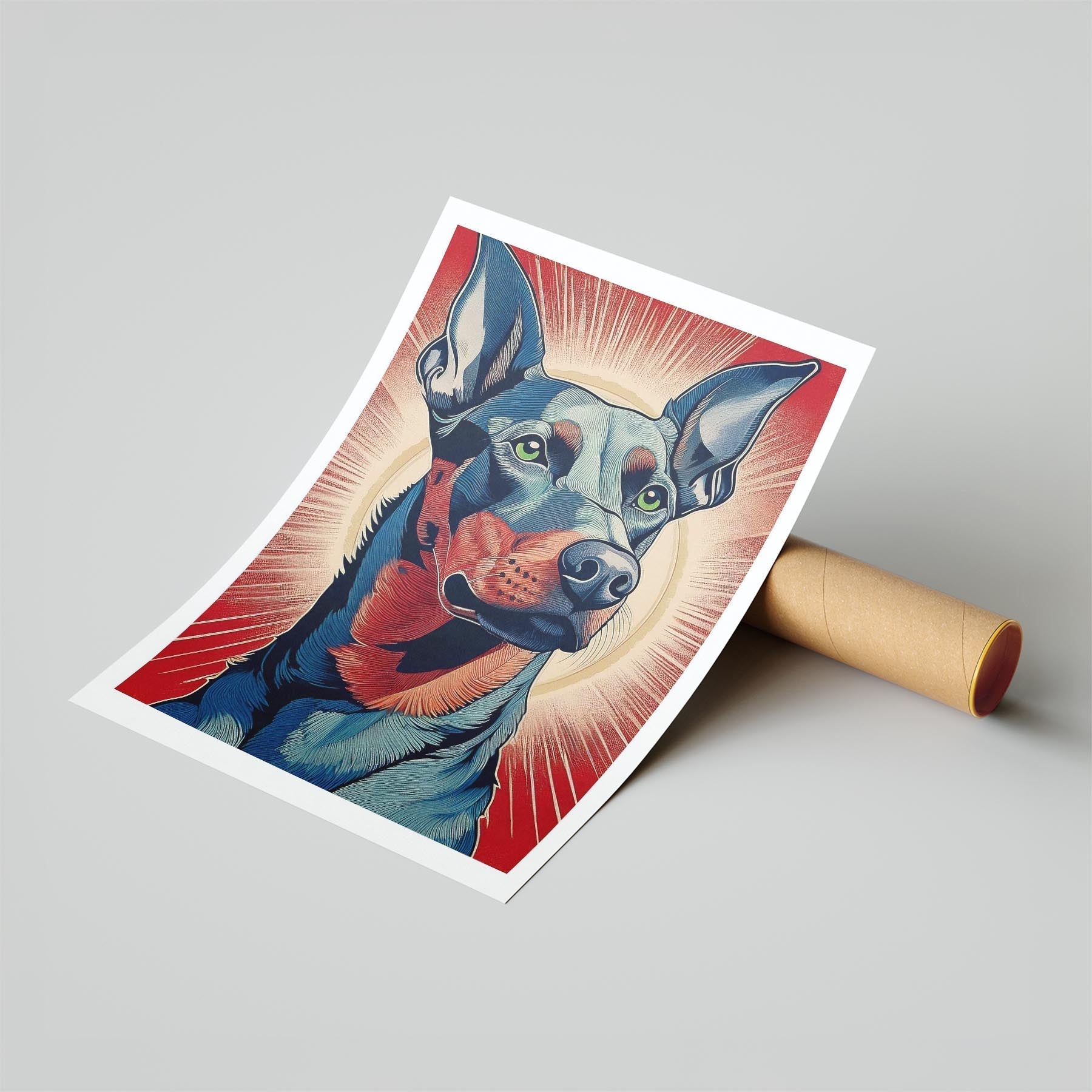 Doberman Hokusai Japanese Inspired Dog Series 1 image 6