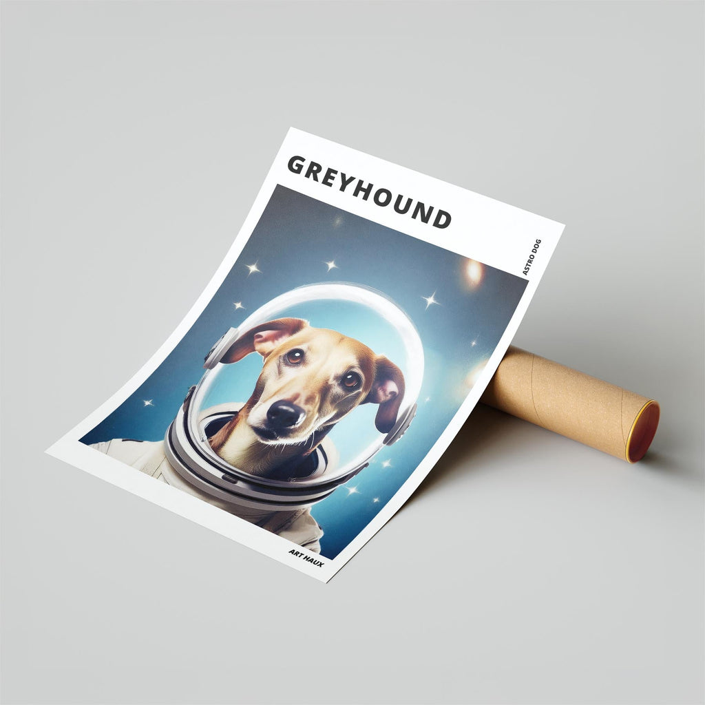 Greyhound Astronaut Dog Series with Text Astro Dog image 6