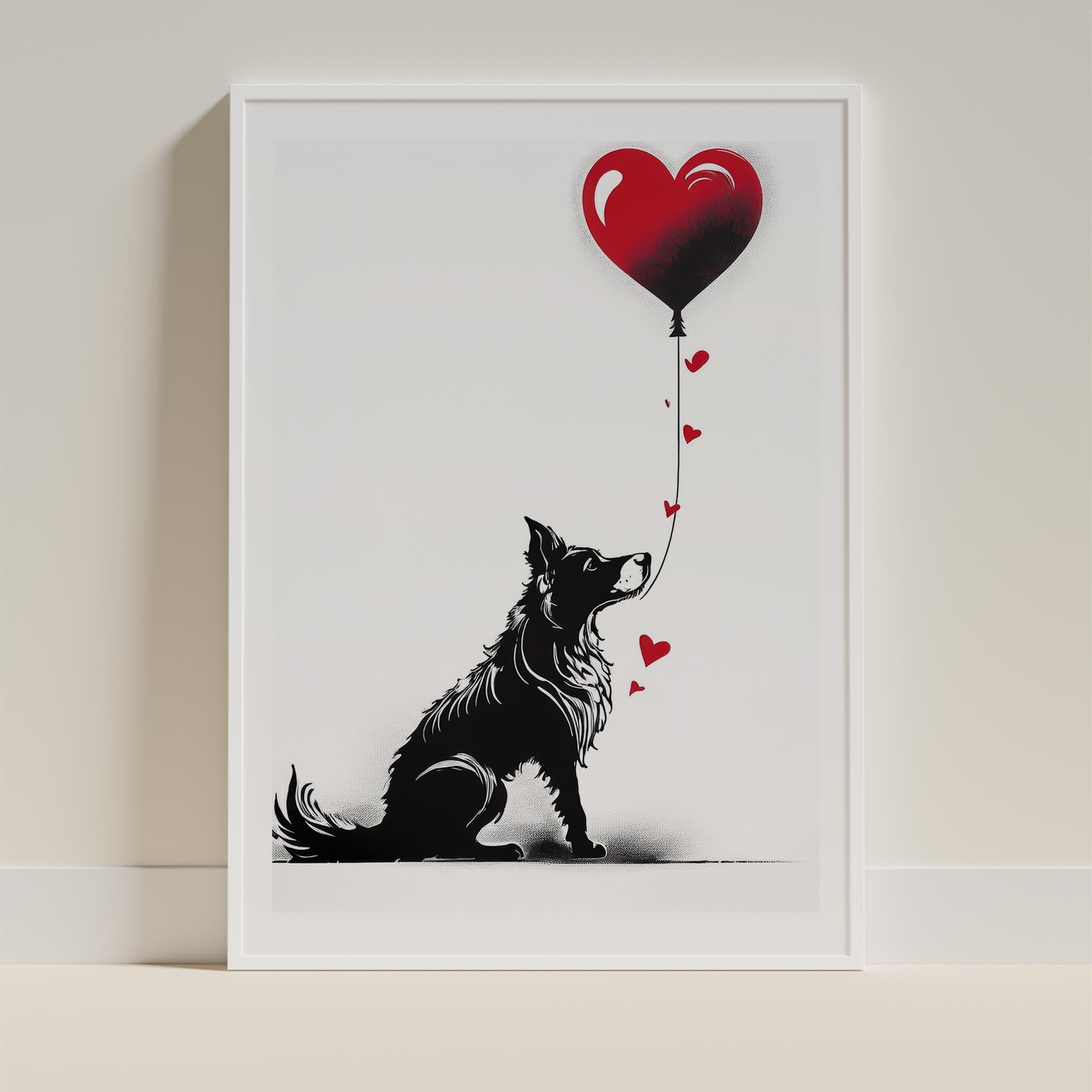 Border Collie DOGSY Series inspired by the Art of Banksy image 9