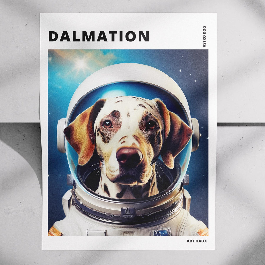 Dalmatian Astronaut Dog Series with Text Astro Dog image 7
