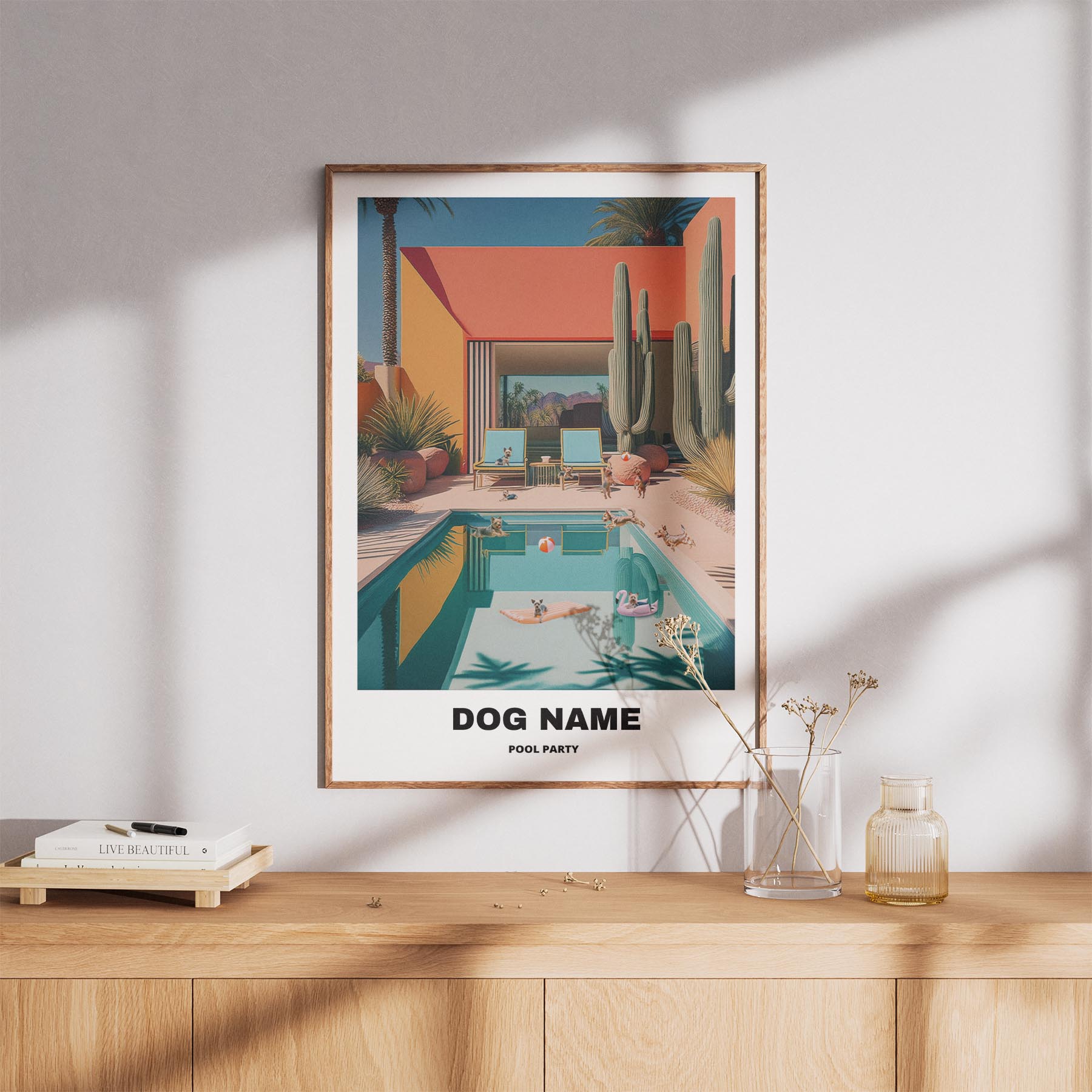 Australian Terrier Custom Pool Party WITH TEXT image 8