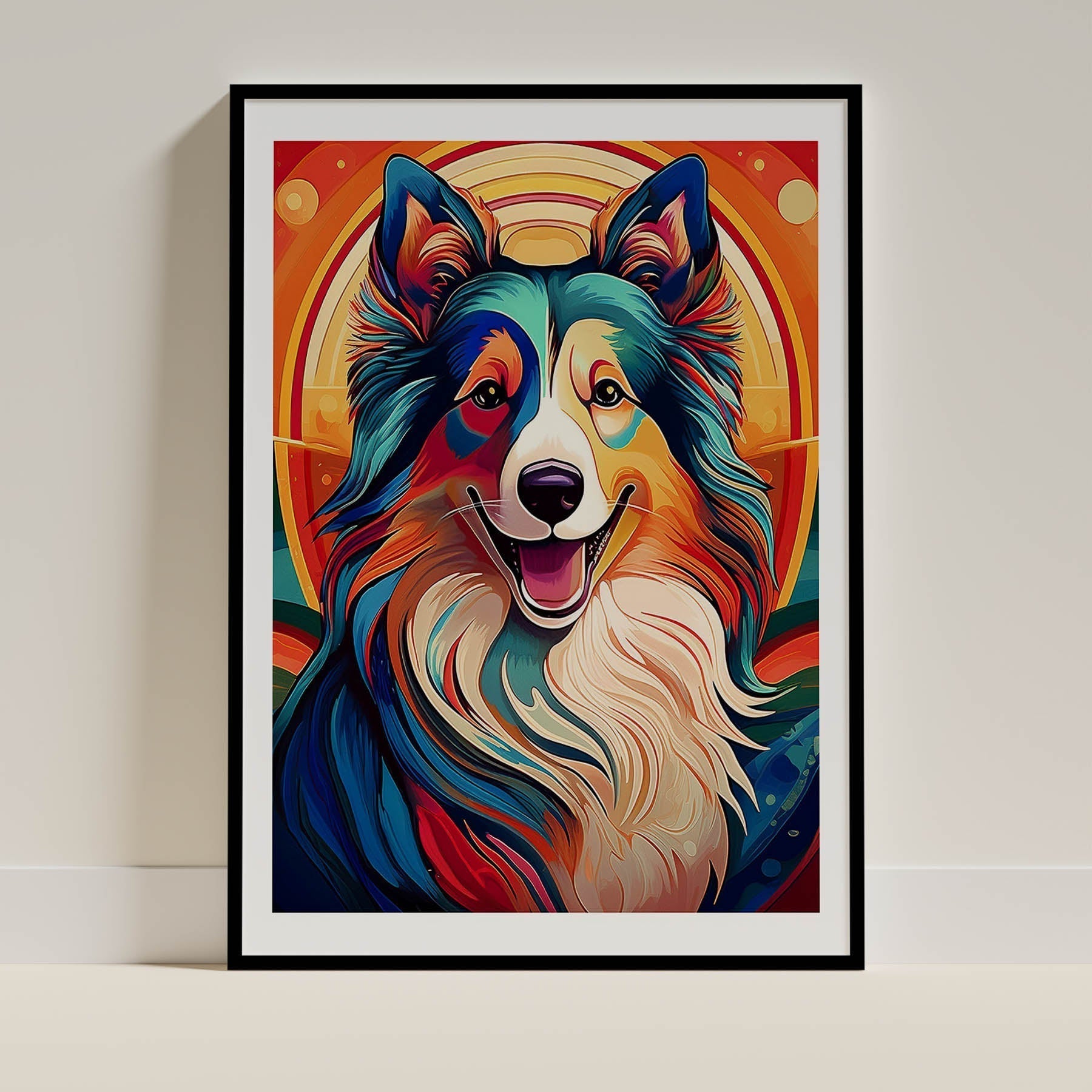 Shetland Sheepdog Dog Art Print Unframed | 7 Unique Designs | Wall Art Gift for Dog Lovers - Image 7 | Dogsy & Co