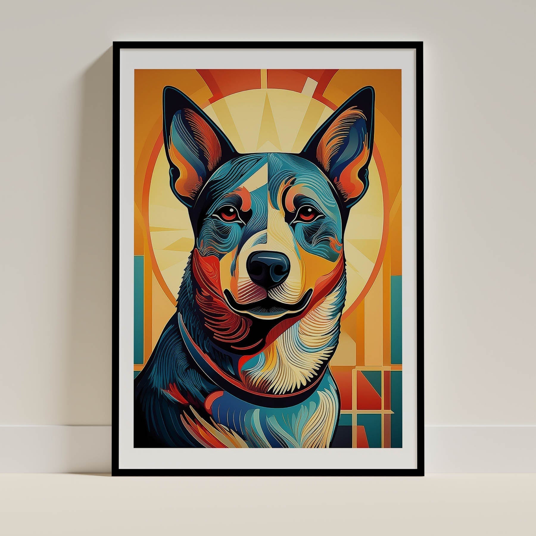 Australian Cattle Dog Dog Art Print Unframed Vol 2 | 9 Unique Designs | Wall Art Gift for Dog Lovers - Image 8 | Dogsy & Co