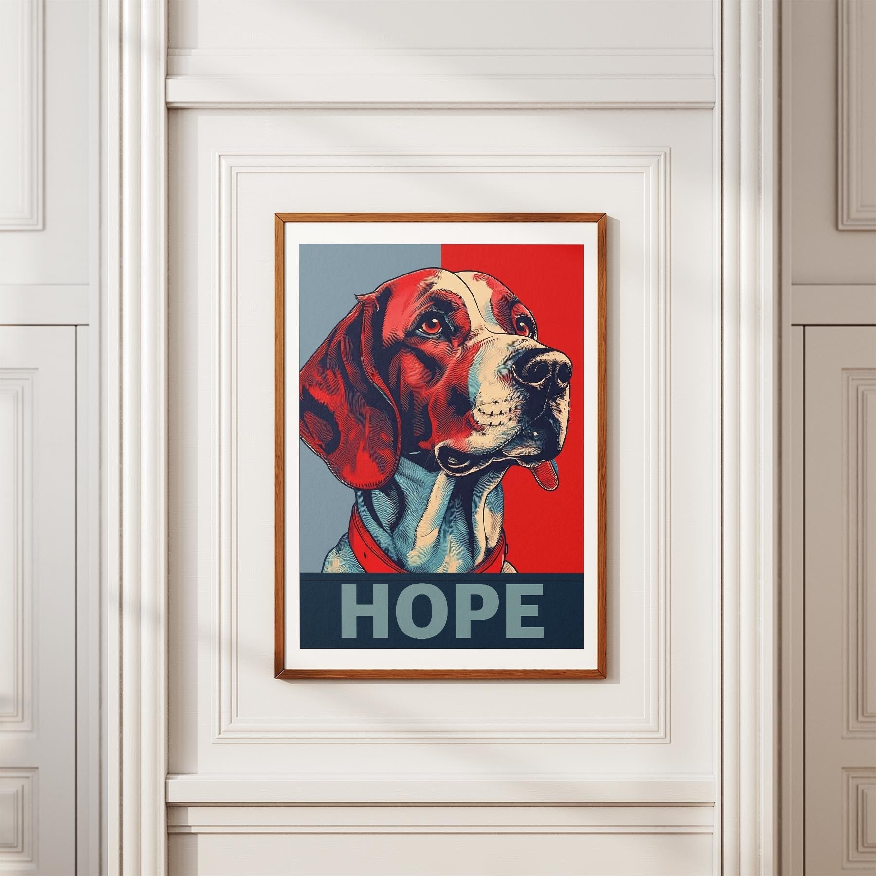 English Setter HOPE Series Inspired by the Obama Poster image 3