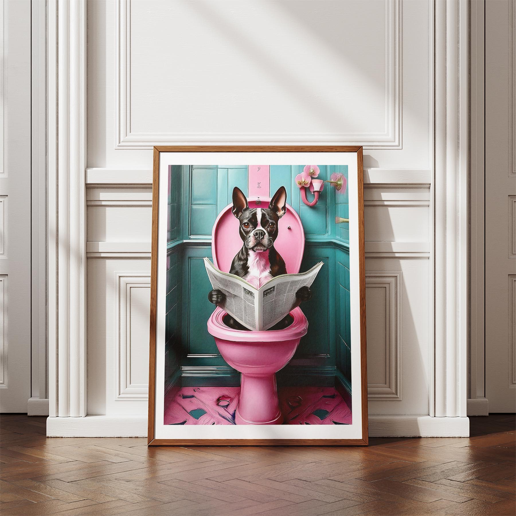 Boston Terrier Toilet Humour Dog Series 5 image 4