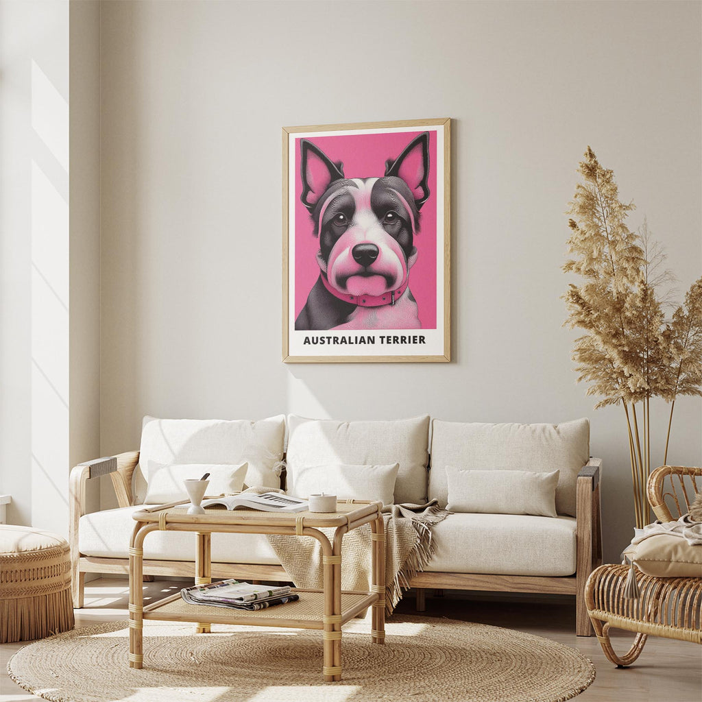 Australian Terrier Pink and Black Dog Series 2 image 2