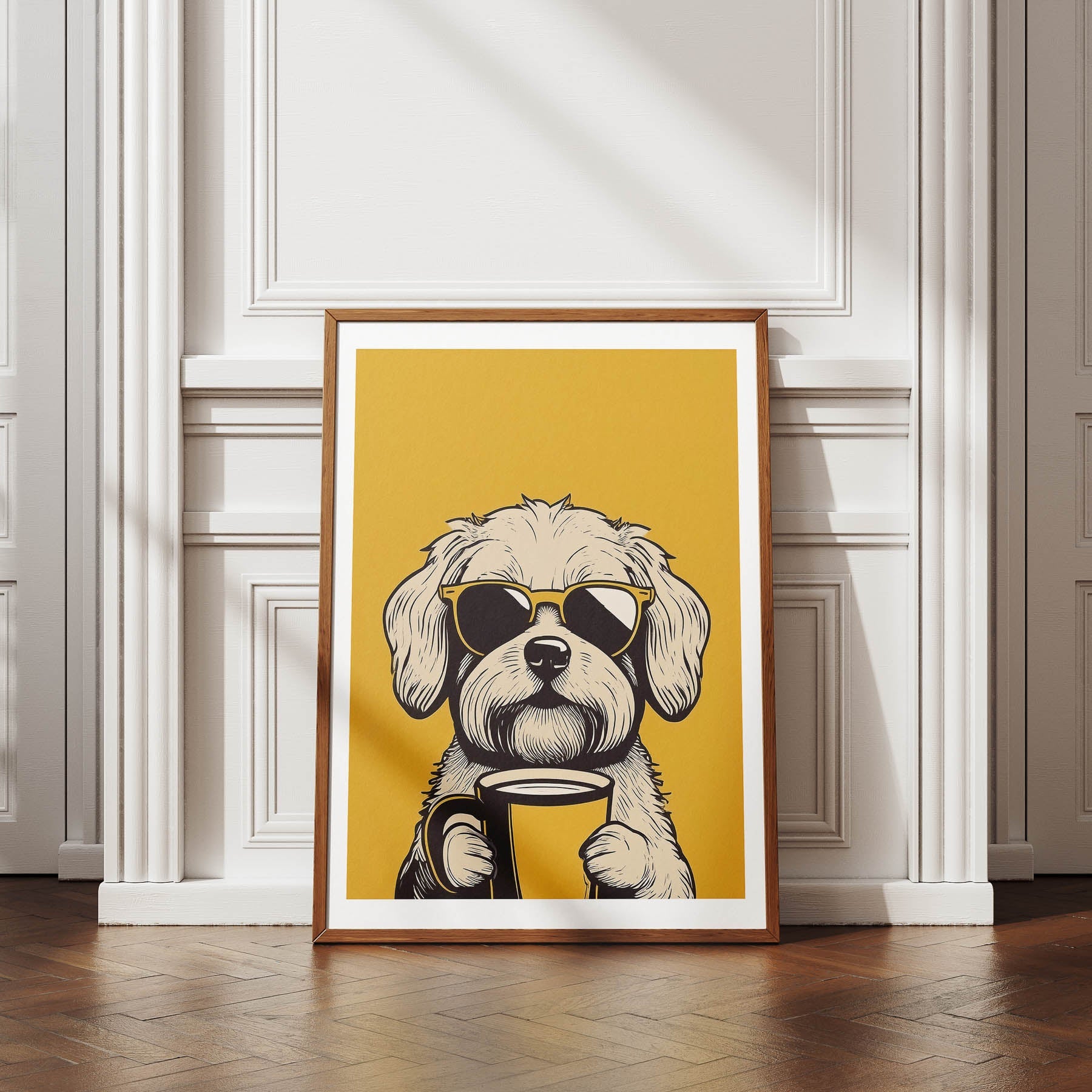 Maltese Chillin Coffee Dog image 4