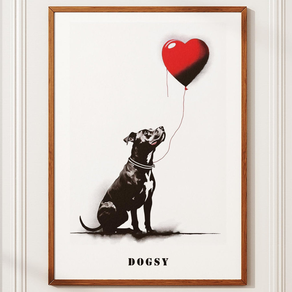 American Pitbull Terrier DOGSY Series inspired by the Art of Banksy with text Do image 10