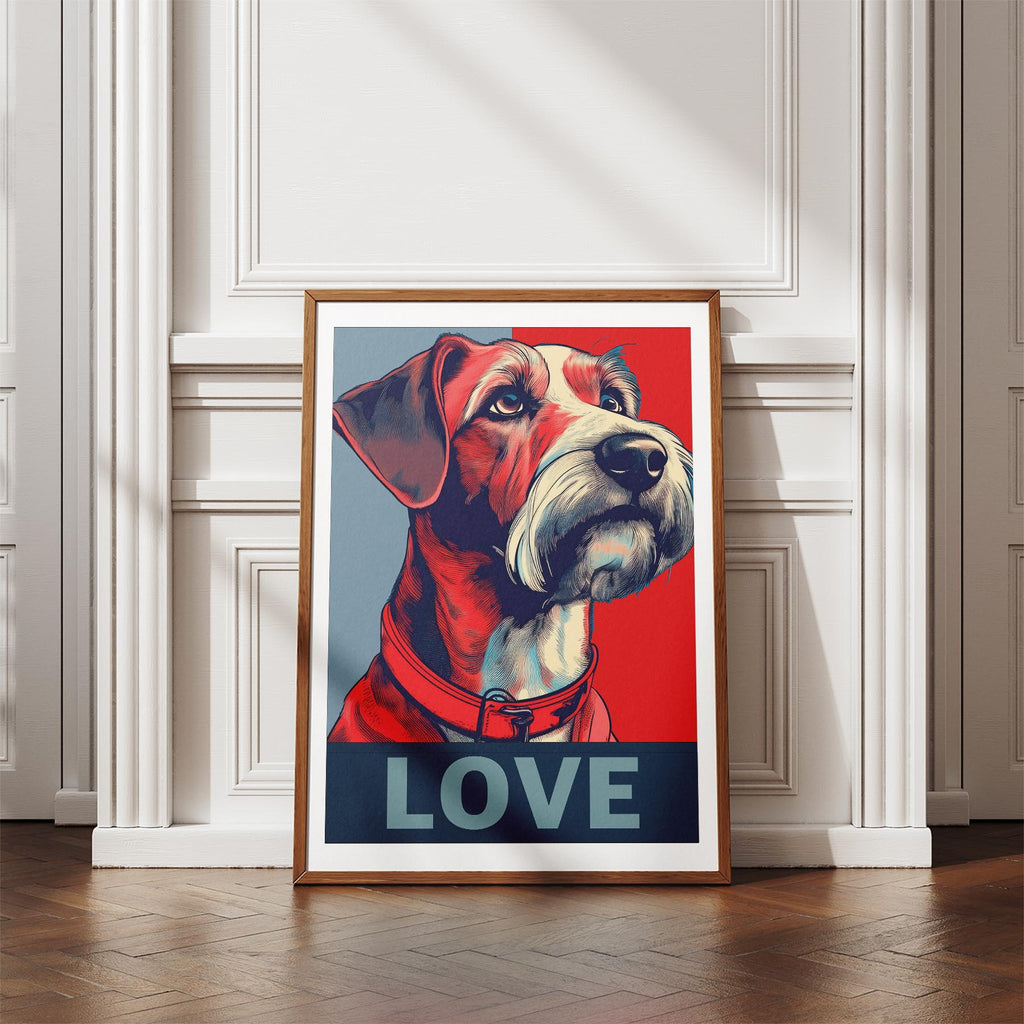 Irish Terrier LOVE Series Inspired by the Obama Poster image 4