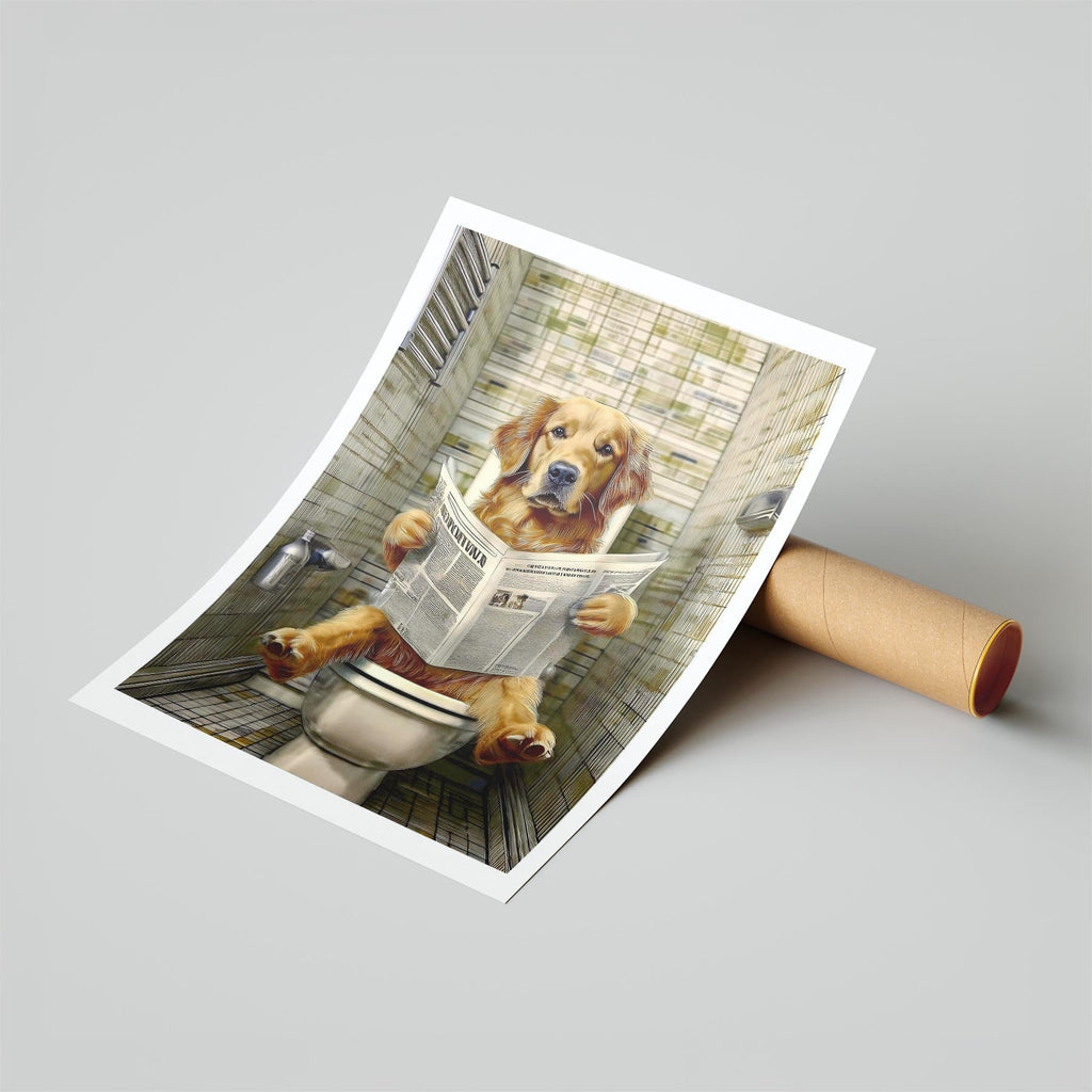 Golden Retriever Toilet Humour Dog Series 2 image 6