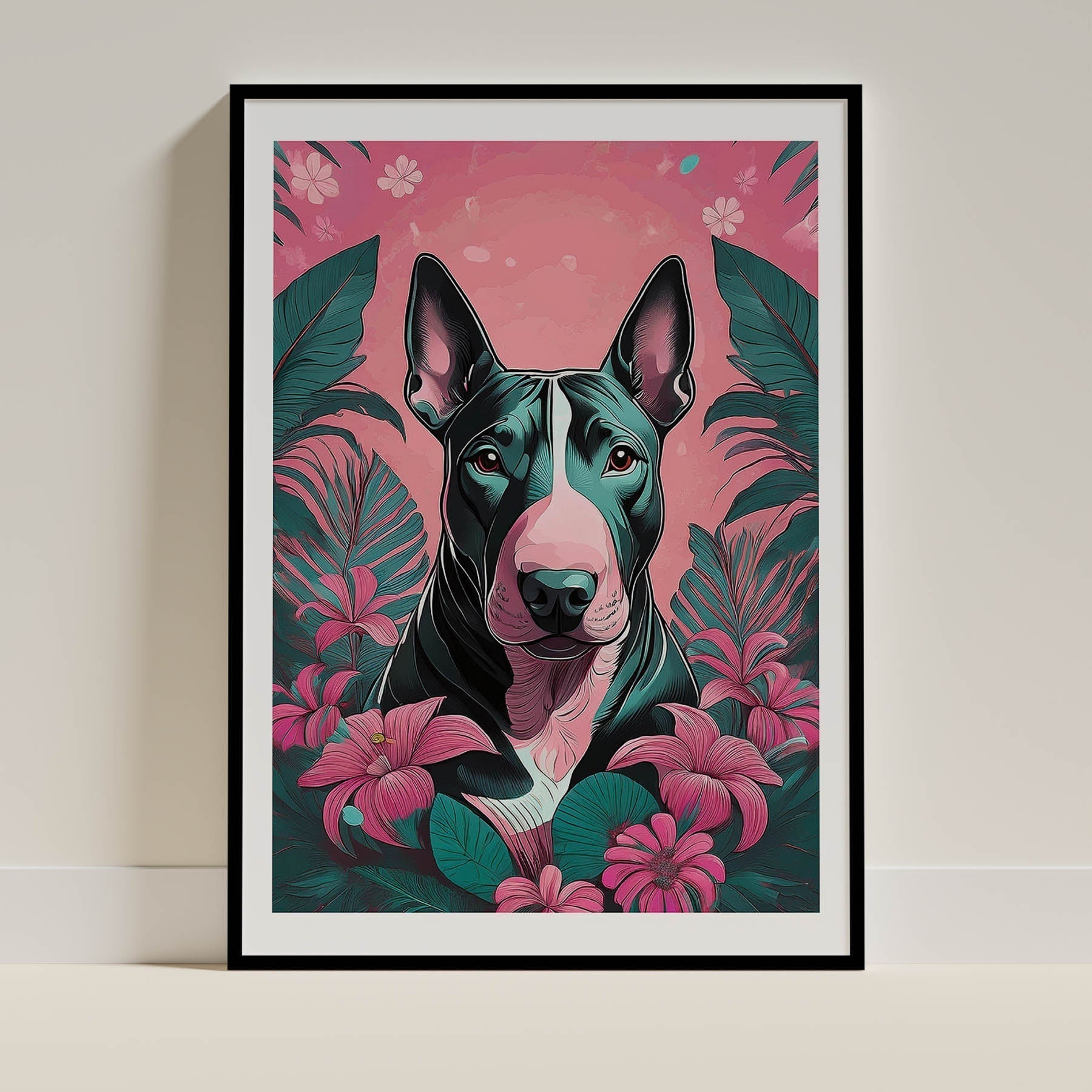 Bull Terrier Dog Art Print Unframed Vol 3 | 7 Unique Designs | Wall Art Gift for Dog Lovers | Dogsy & Co