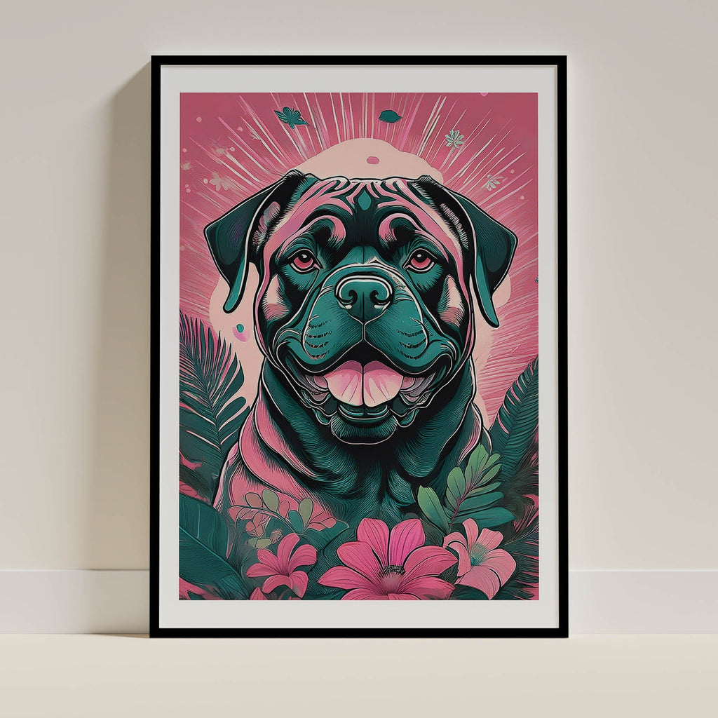 Mastiff Flowery Dog image 0