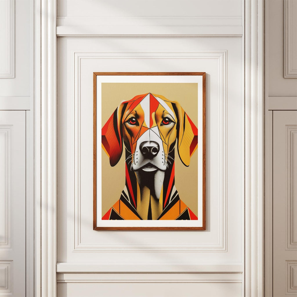Hungarian Vizsla Geometric Orange Series image 3