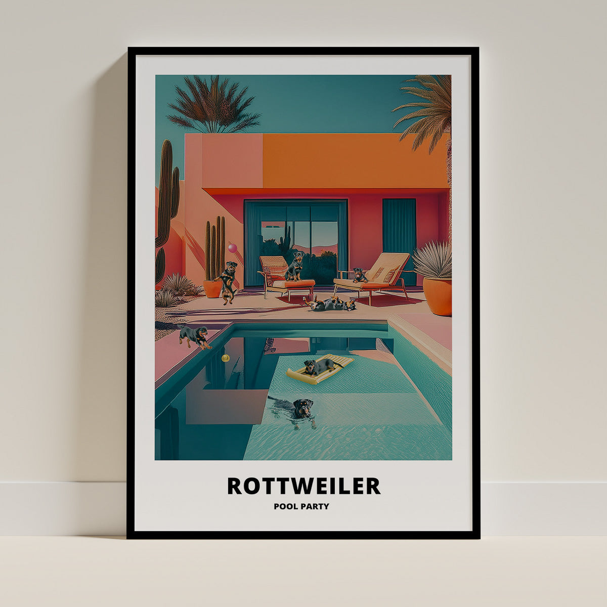 Rottweiler Dog Art Print Unframed Vol 2 | 8 Unique Designs | Wall Art Gift for Dog Lovers - Image 8 | Dogsy & Co