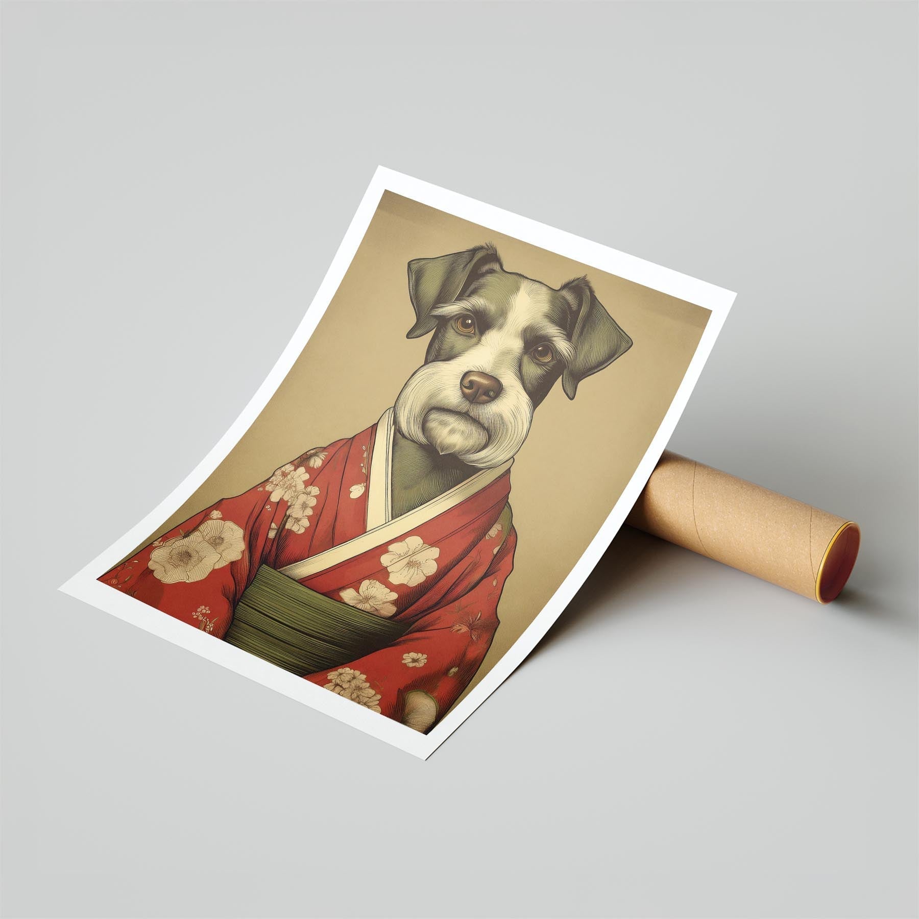Schnauzer Japanse Kimono Dog Series image 6