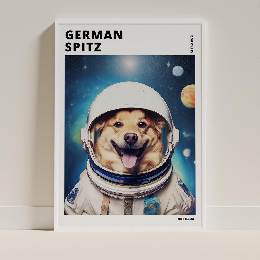 German Spitz Astronaut Dog Series with Text Astro Dog image 9