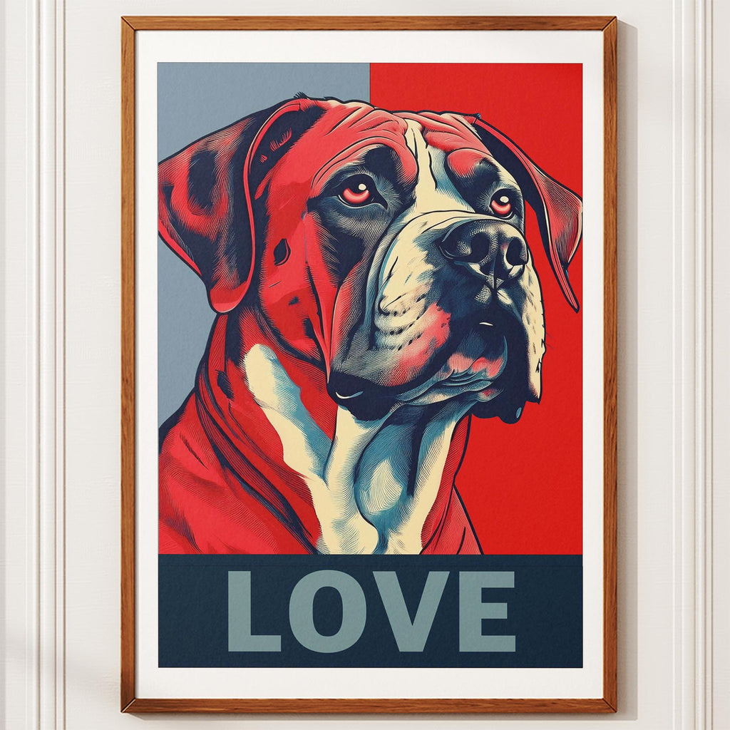 Dogue de Bordeaux LOVE Series Inspired by the Obama Poster image 10