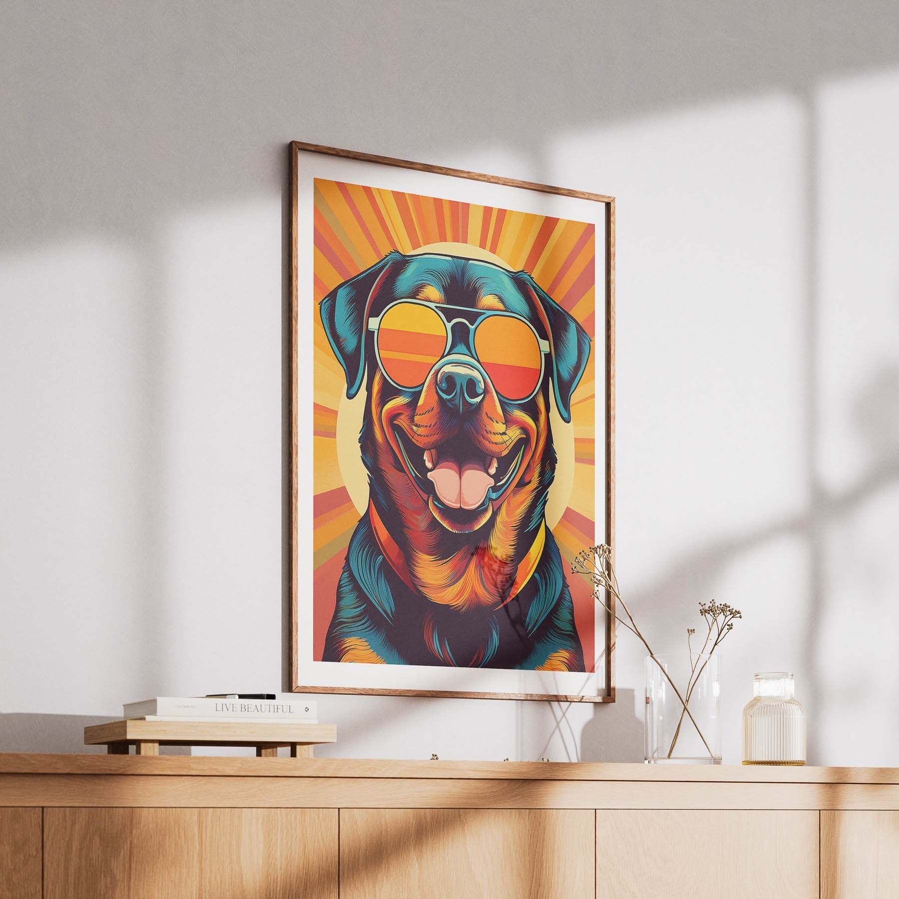 Rottweiler In Colourful Sunnies 2 image 6