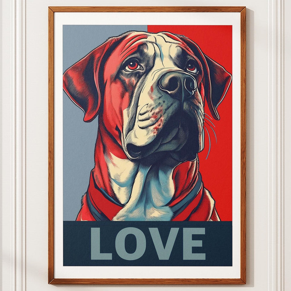 Neapolitan Mastiff LOVE Series Inspired by the Obama Poster image 10