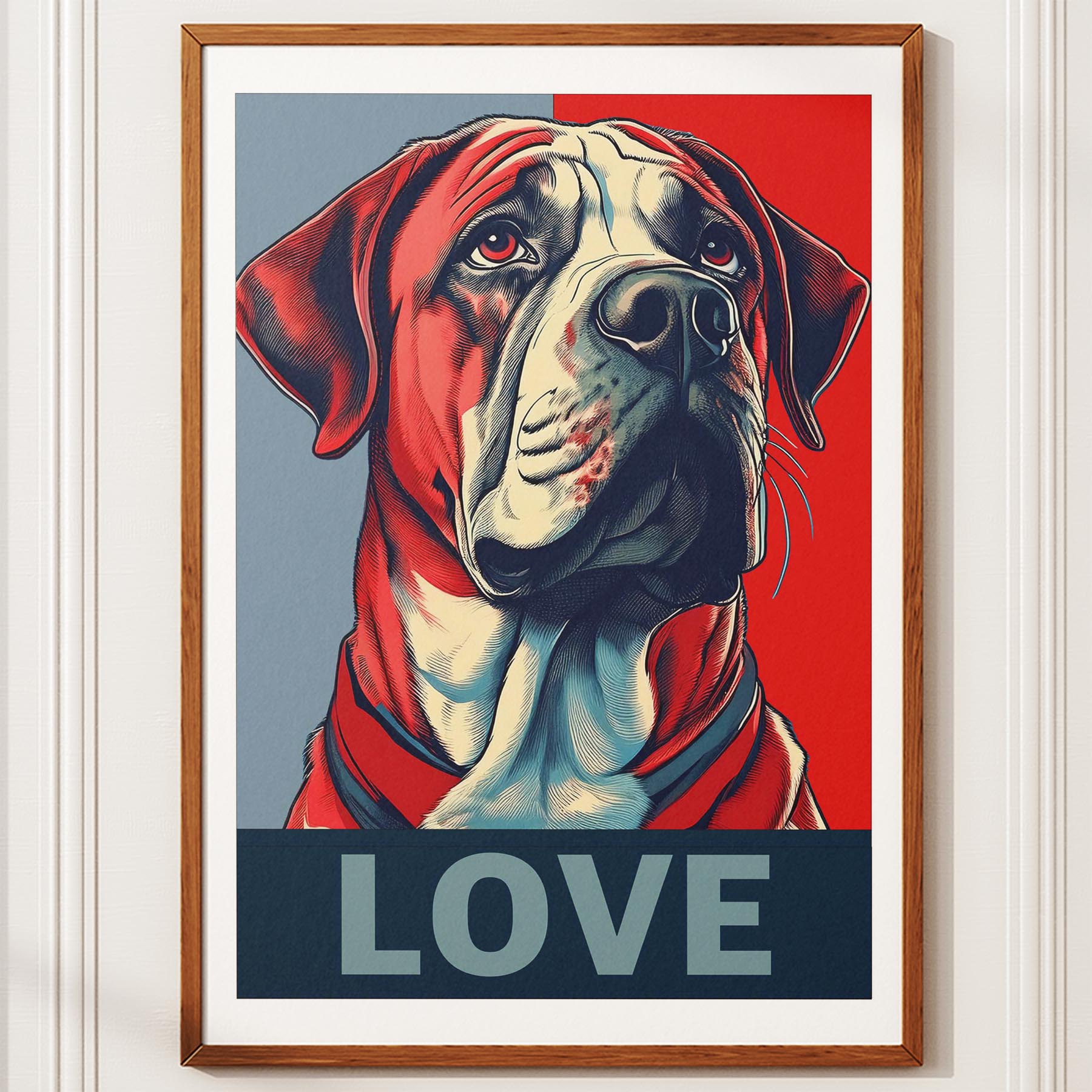 Neapolitan Mastiff LOVE Series Inspired by the Obama Poster image 10